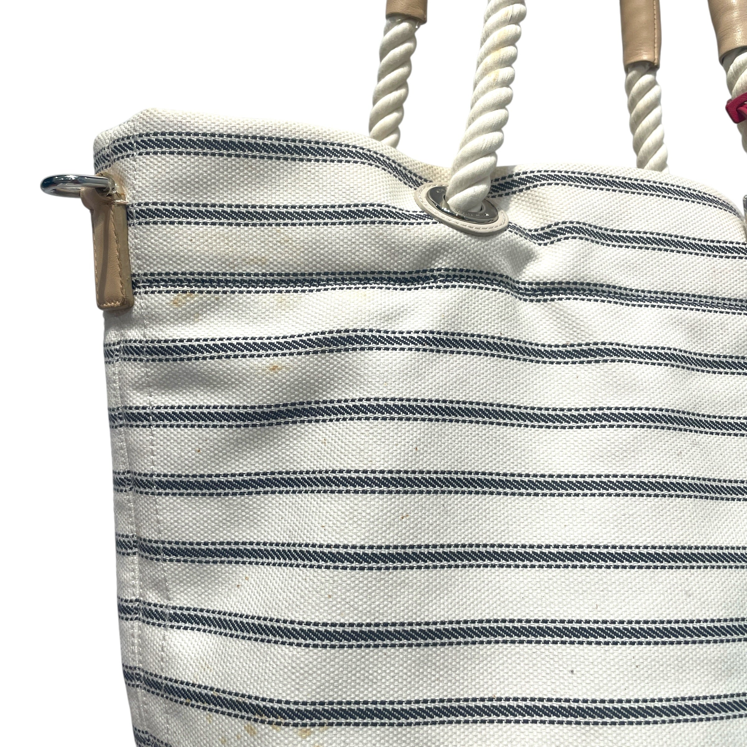 COACH/SAINTJAMES/Tote Bag/Stripe/Cotton/WHT/Beach Tote view 2