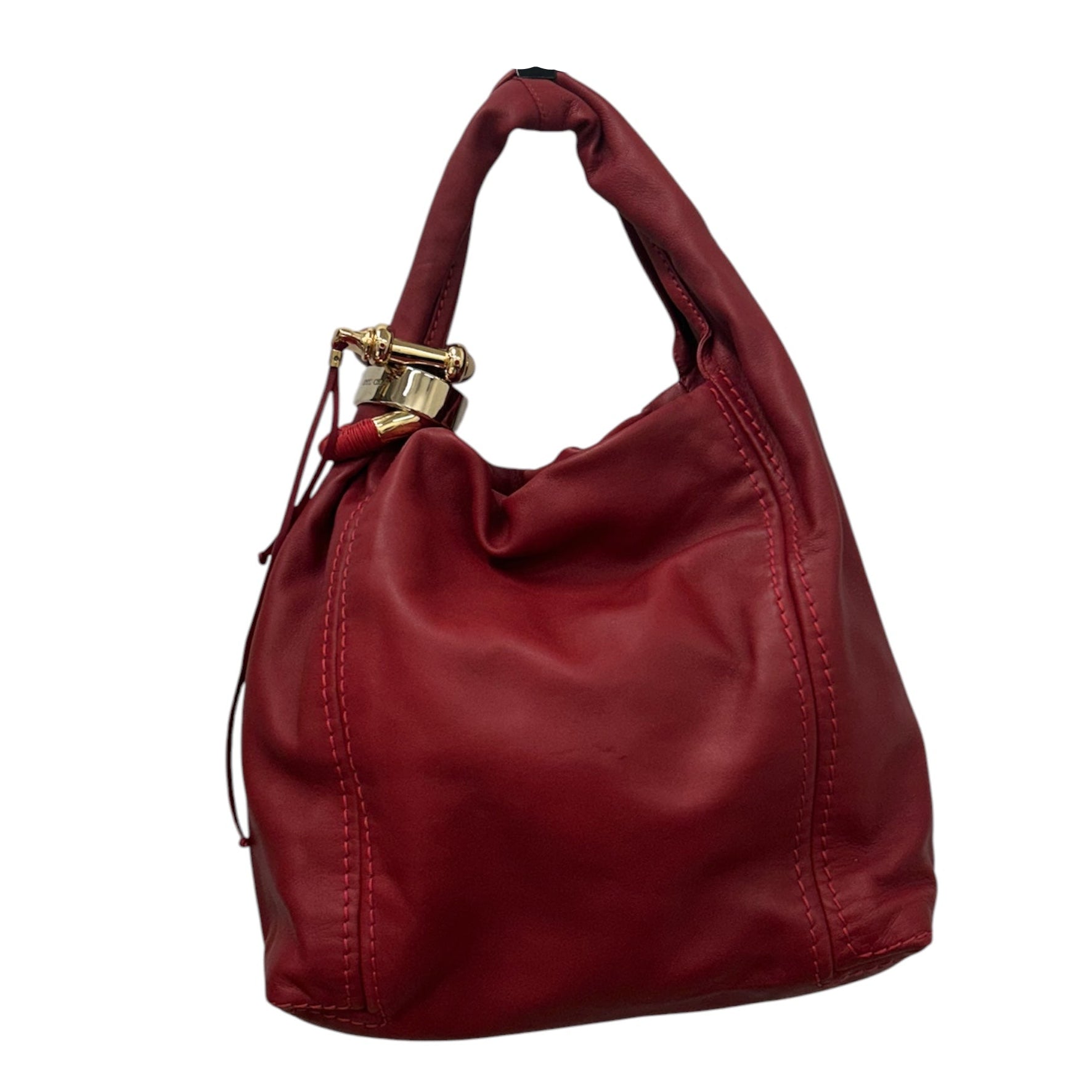 JIMMY CHOO/Bag/Leather/RED/Saba Hobo bag view 1