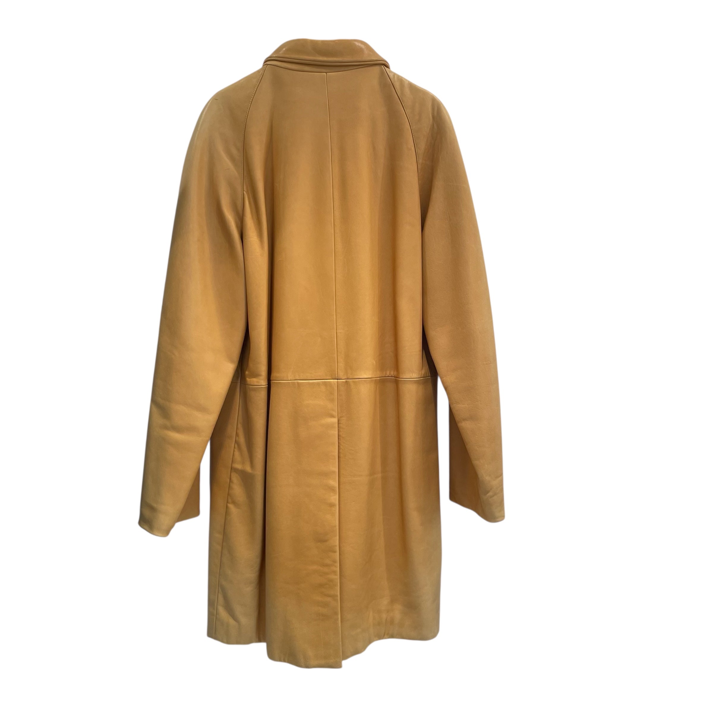 BURBERRY/Trench Coat/50/Leather/BEG/leather 3/4 tremch view 2