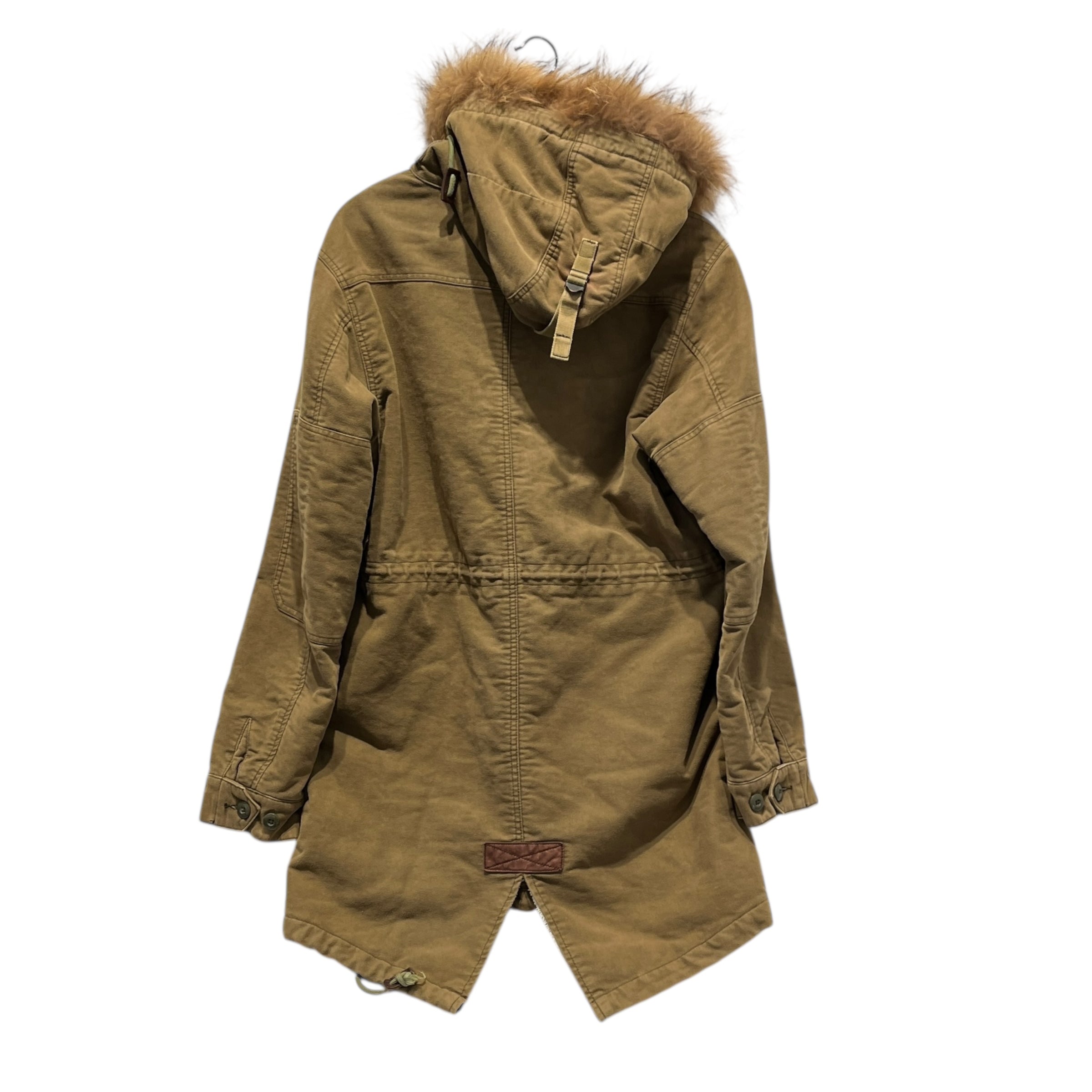 izzue/Coat/XL/GRN/IZ-X04-ARMY Fur Trim Coat view 2
