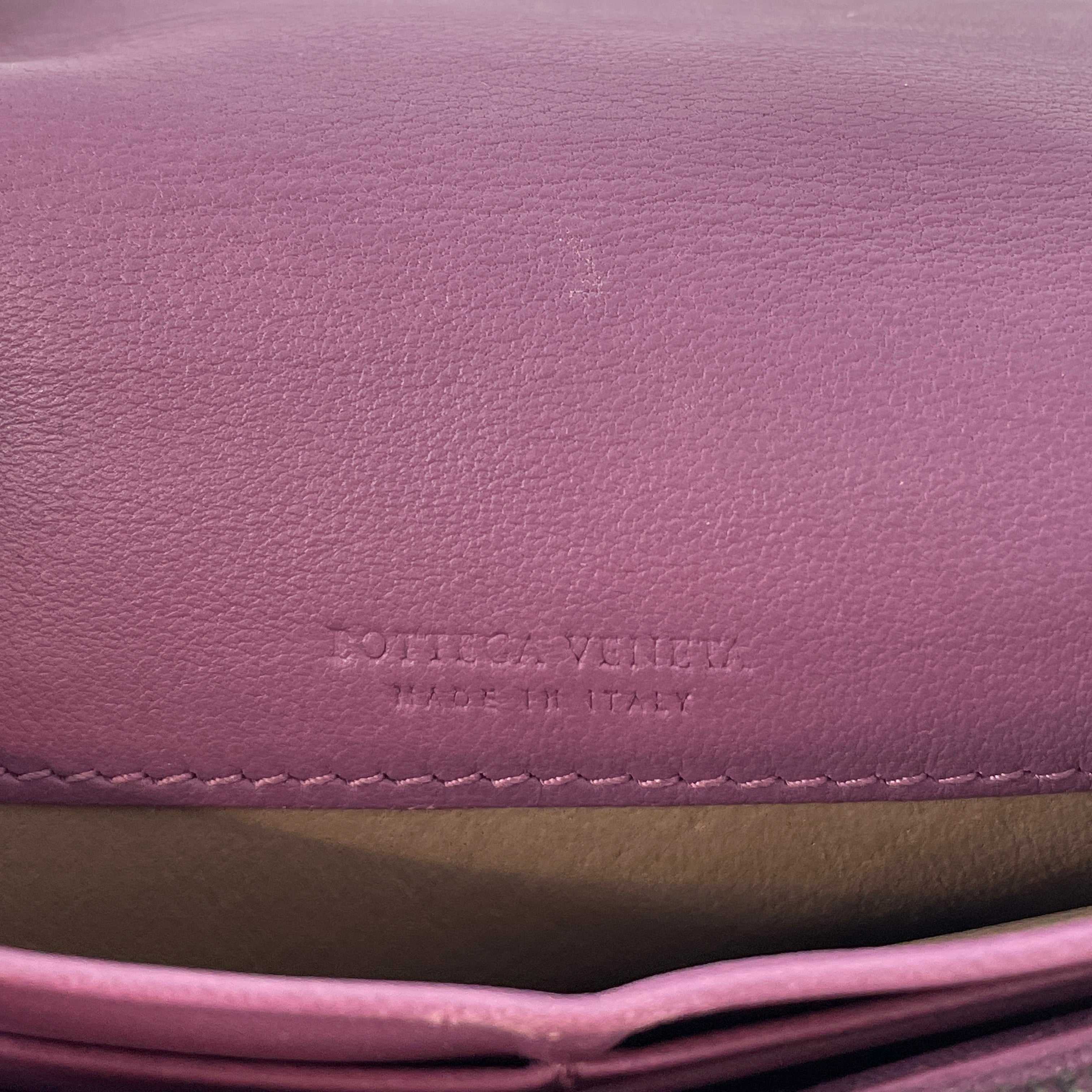 BOTTEGA VENETA/Long Wallet/Leather/PPL/WOVEN W METAL CORNERS view 4