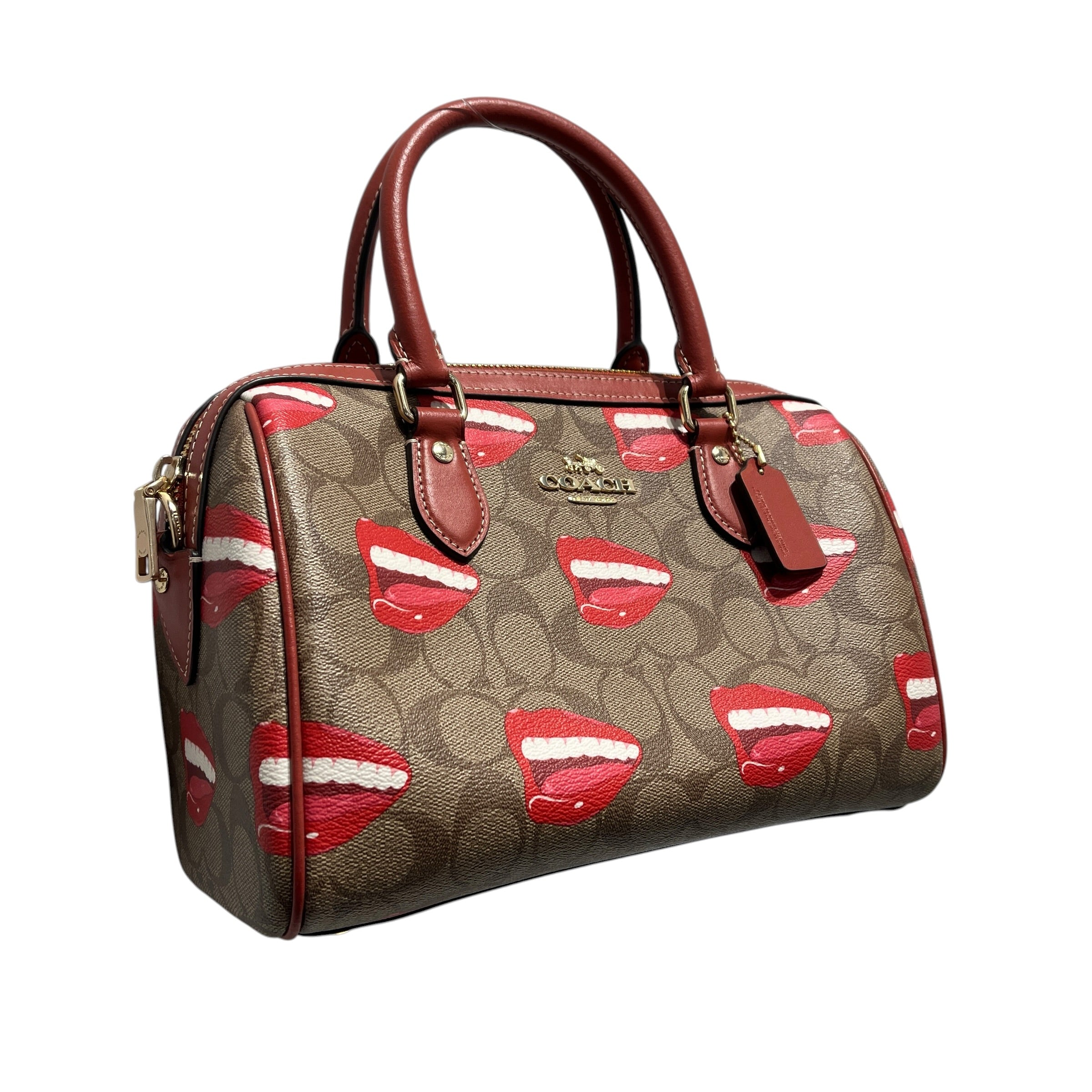 COACH/Bag/All Over Print/Leather/BRW/SATCHEL MOUTH PRINT view 13