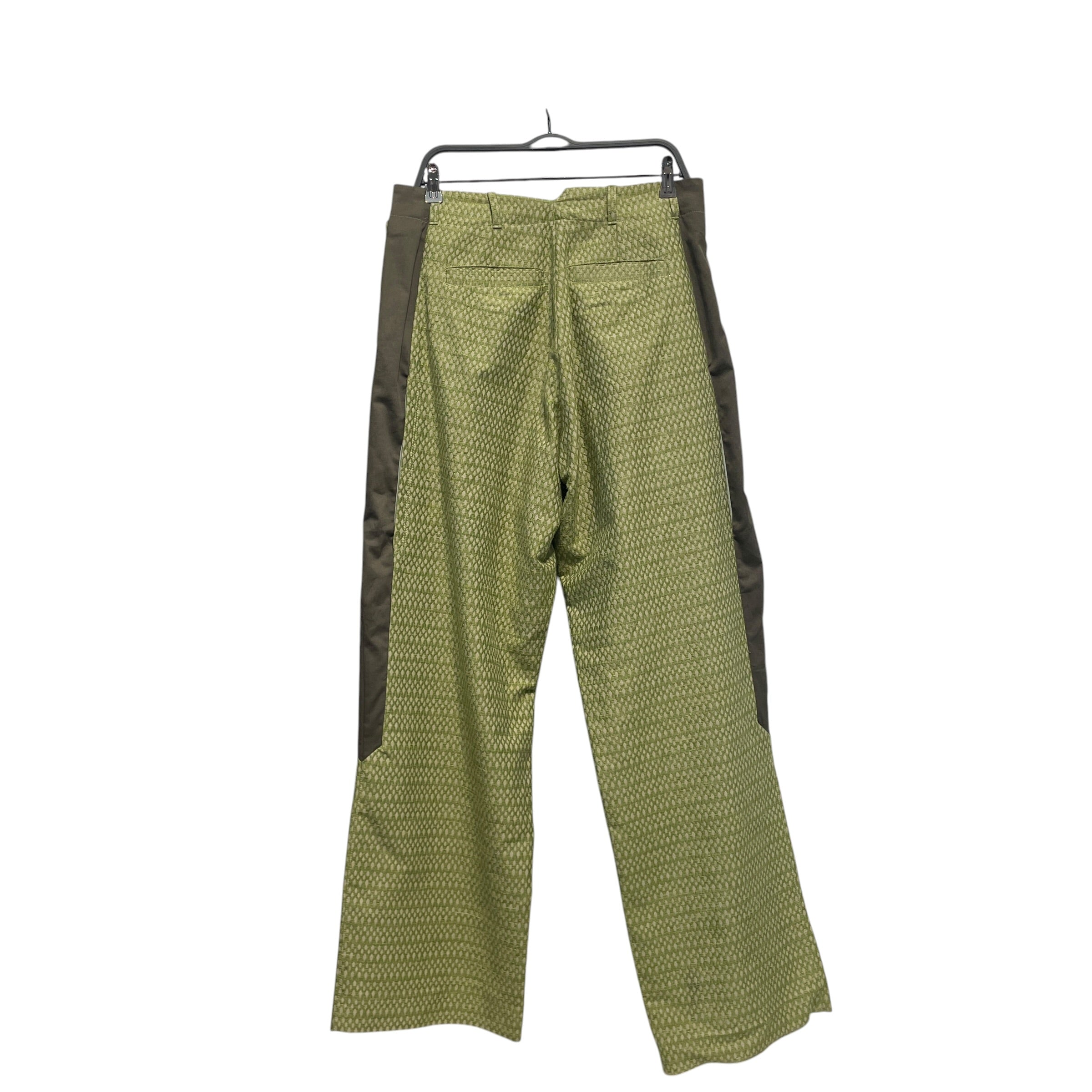 Kiko Kostadinov/Pants/40/Cotton/GRN/TONKIN CONTRAST PANEL TROUSERS view 2