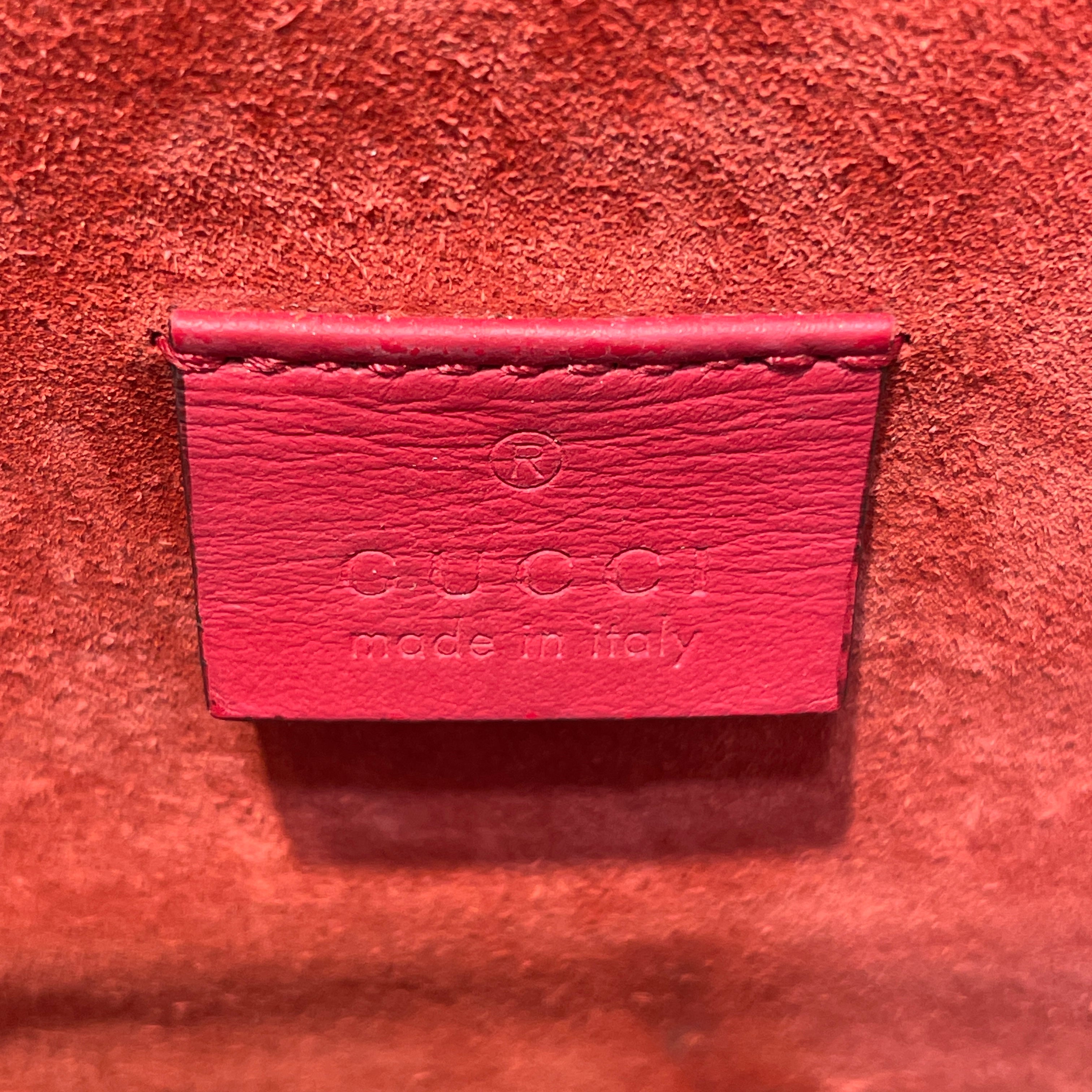 GUCCI/Cross Body Bag/Monogram/Leather/RED/Dionysus ag view 5