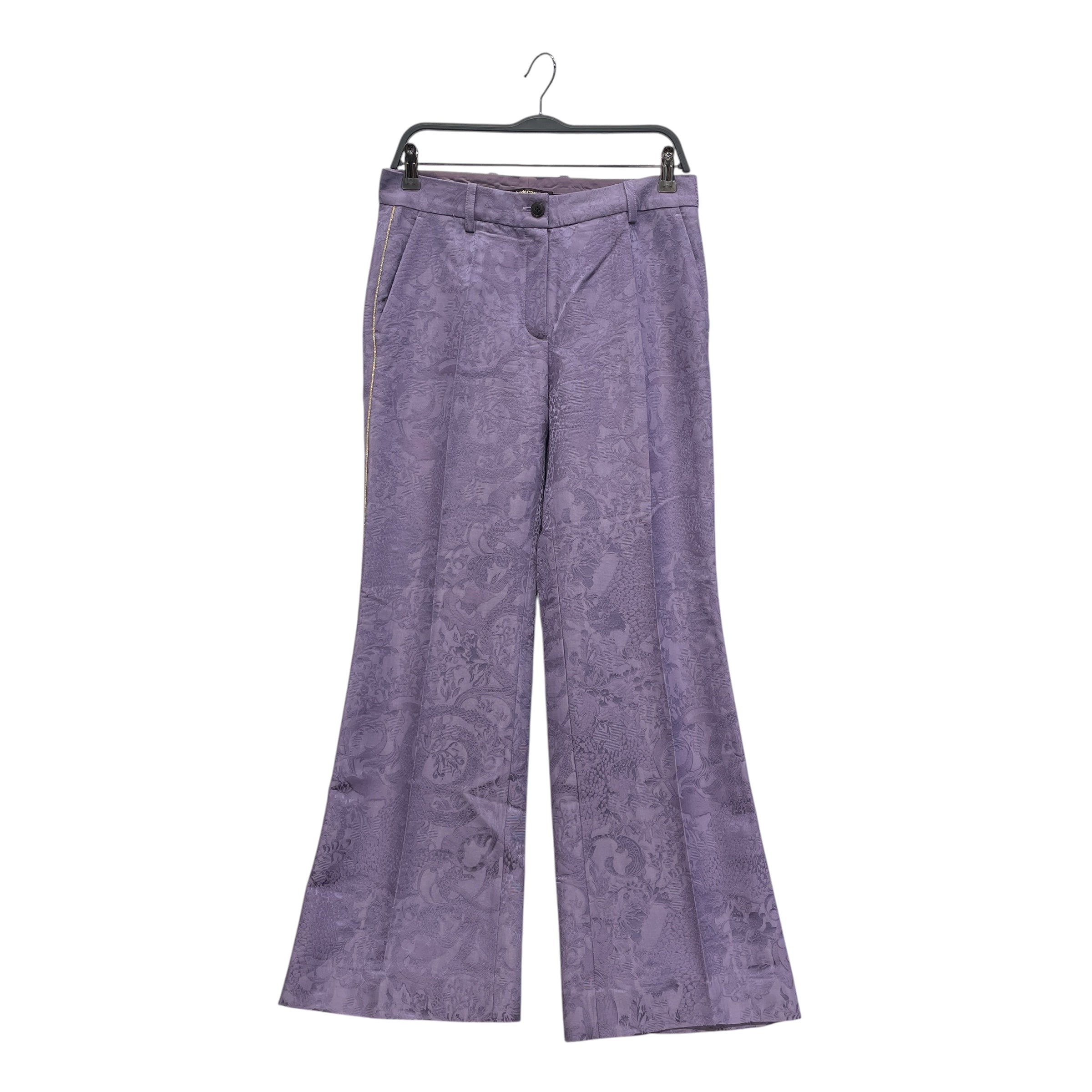 roberto cavalli/Straight Pants/42/Wool/PPL/All Over Print/ view 1