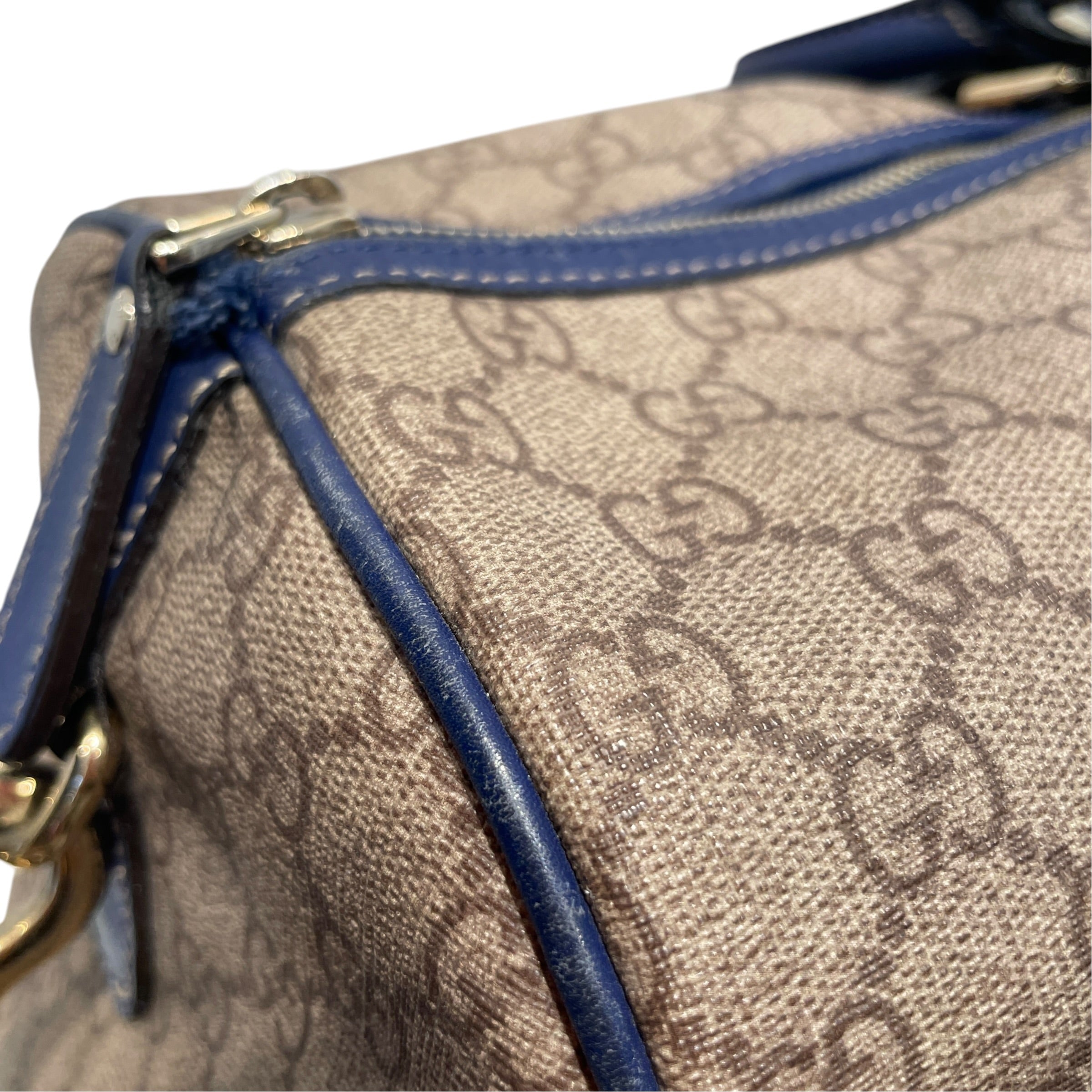 GUCCI/Luggage/Monogram/Leather/GRY/American Flag Boston Duffle view 6
