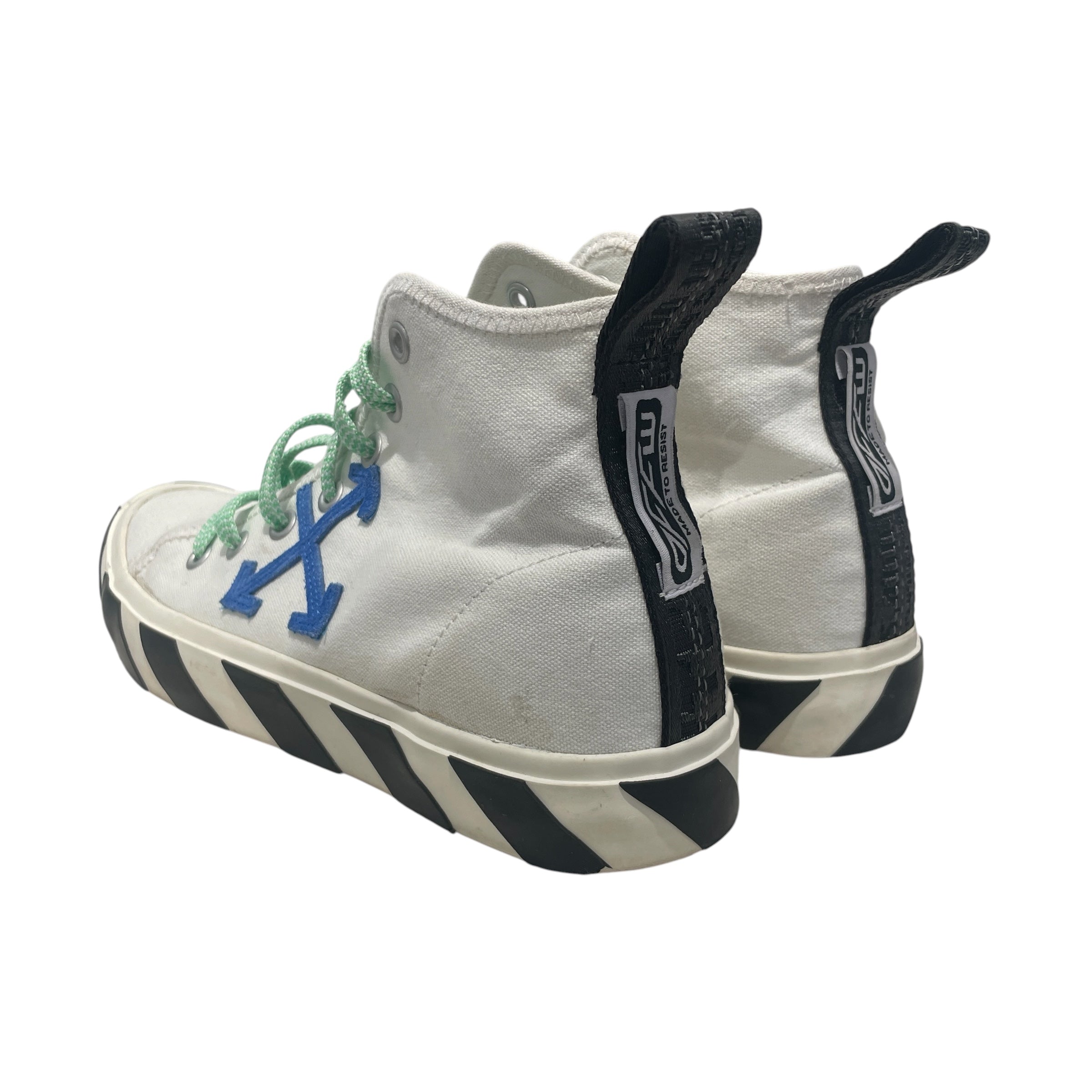 OFF-WHITE/Hi-Sneakers/EU 43/Stripe/WHT/ view 2
