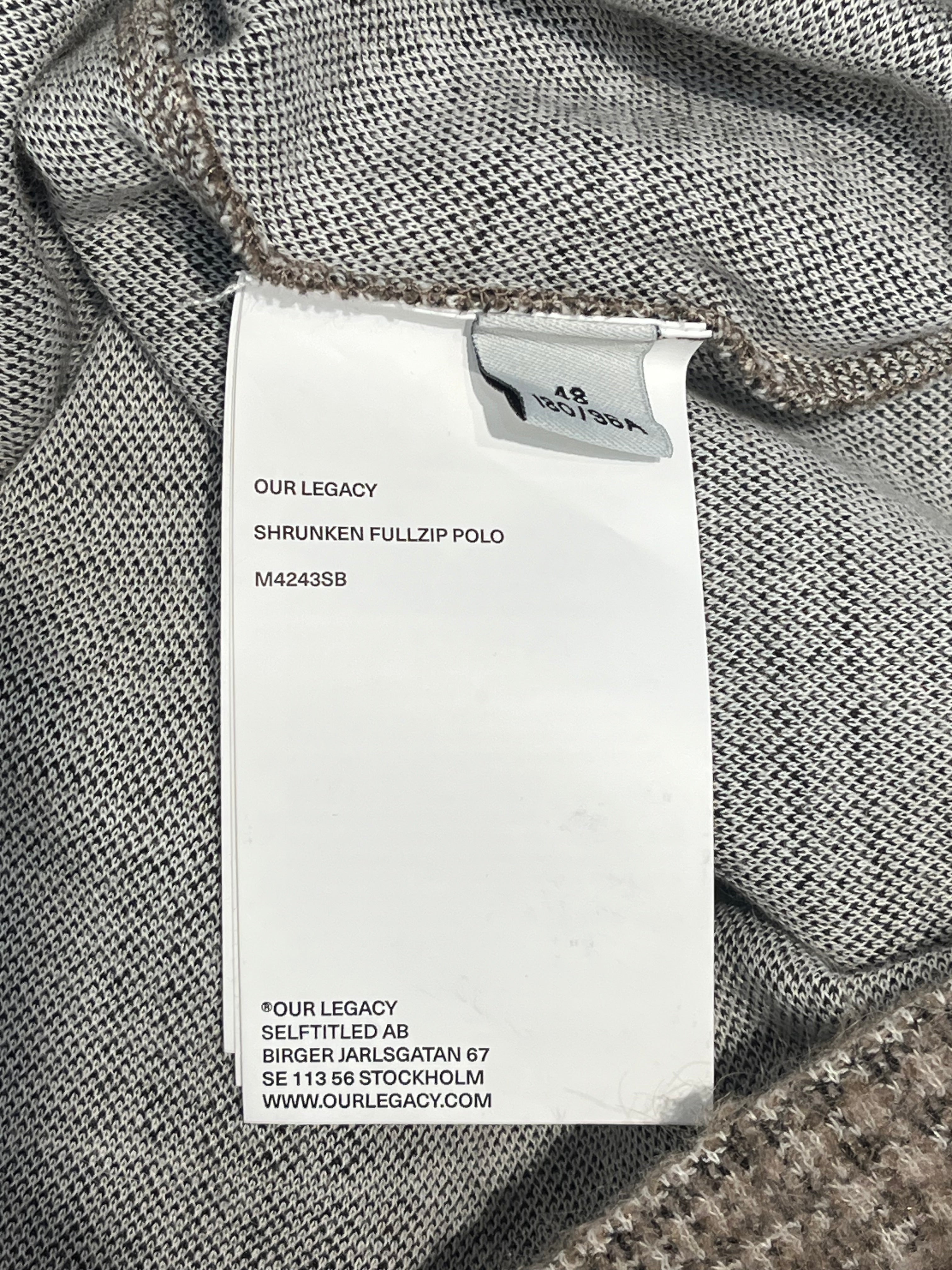 OUR LEGACY/Jacket/L/Cotton/BRW/Plaid/FW24 SHRUNKEN FULLZIP POLO view 4