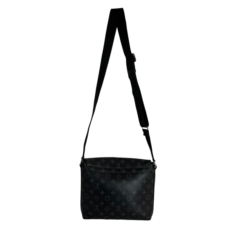 LOUIS VUITTON/Cross Body Bag/Monogram/Leather/BLK/District Messenger Bag