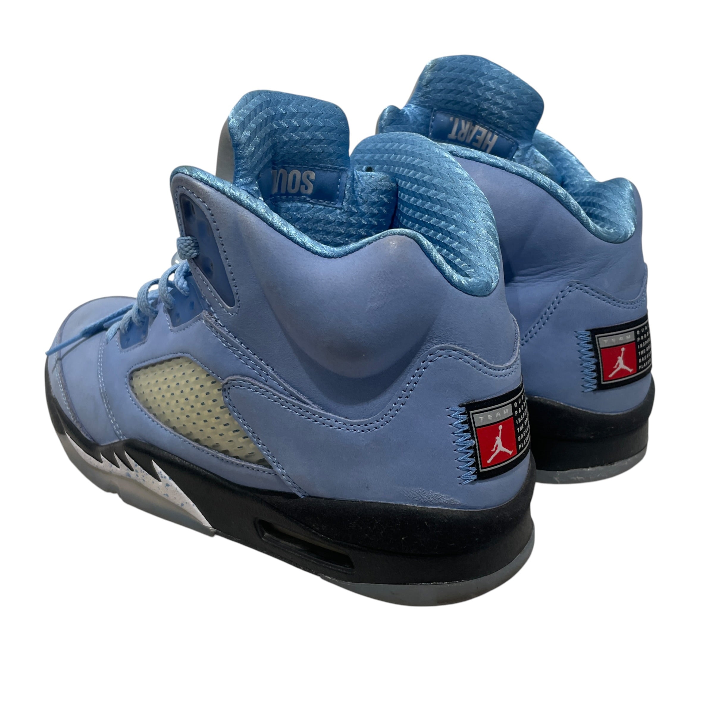 JORDAN BRAND/Hi-Sneakers/US 10/Suede/BLU/retro 5 unc view 2