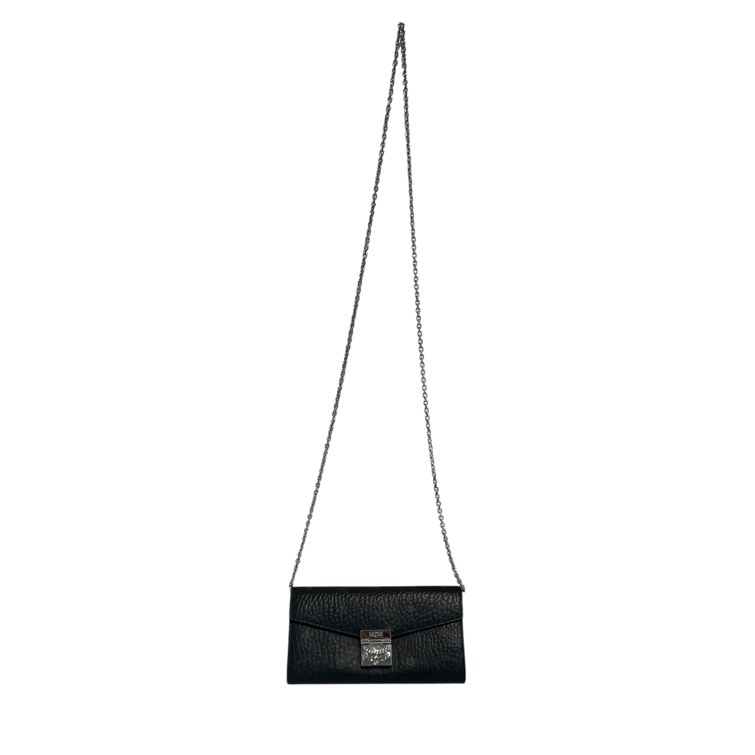 MCM/Cross Body Bag/Monogram/Leather/BLK/Tracy Wallet Crossbody view 1