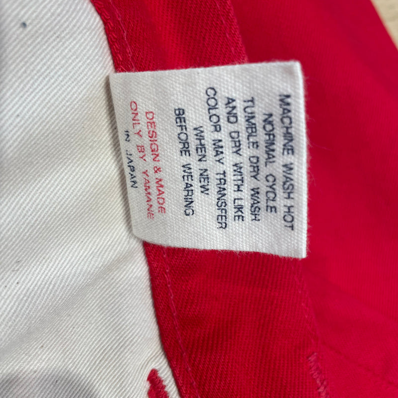 EVISU/Straight Pants/34/Denim/RED/DOTTED LOGO
