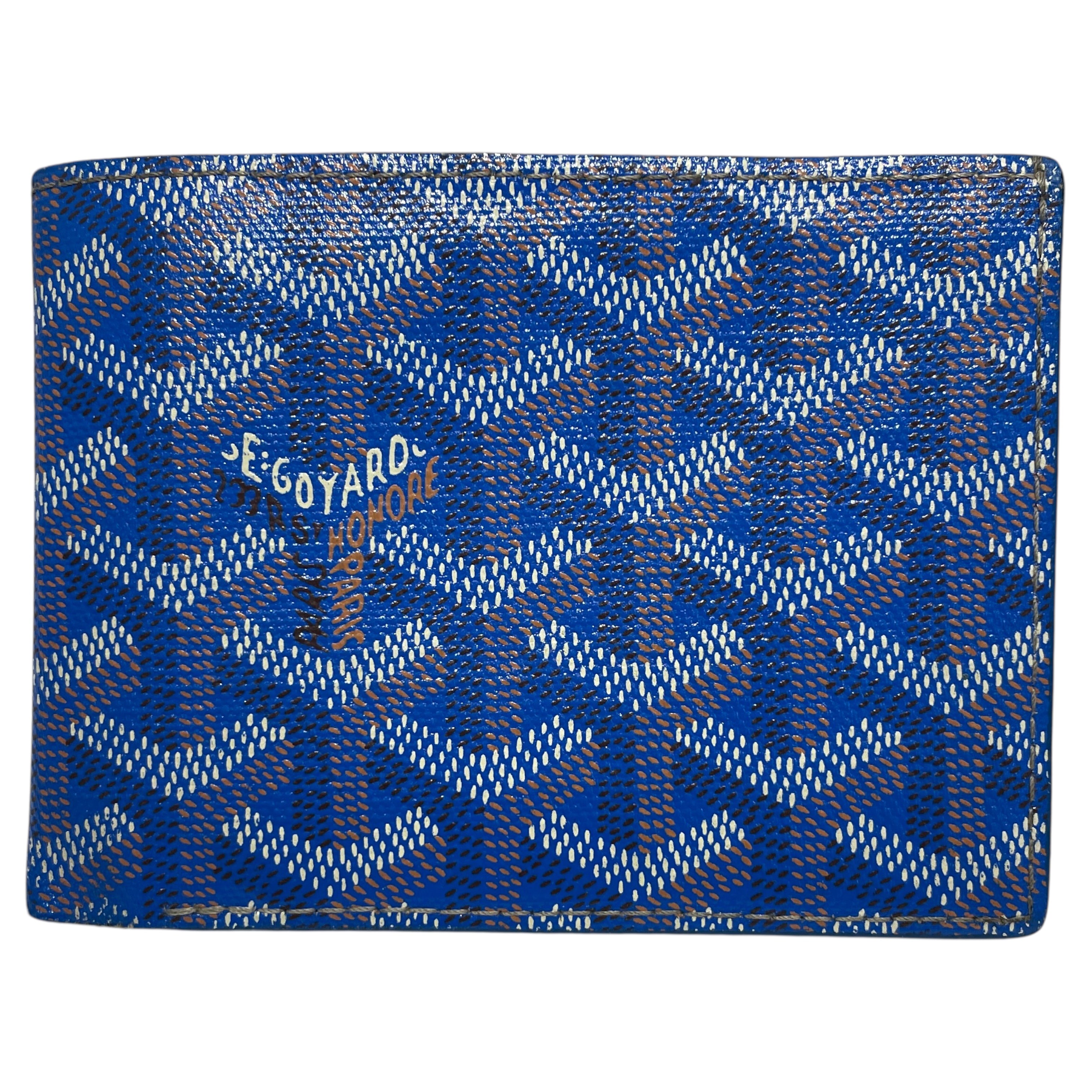 GOYARD/Trifold Wallet/Monogram/Leather/BLU/MAE020217 view 6