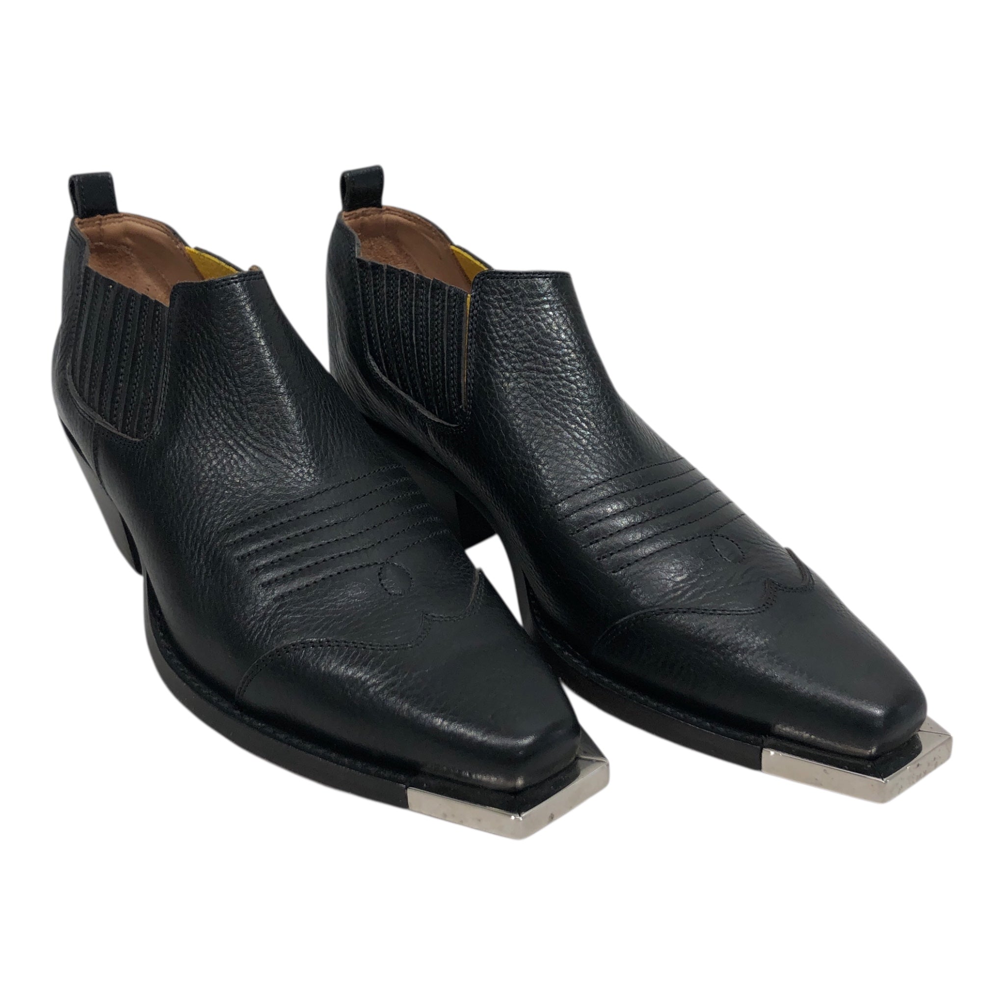 OFF-WHITE/Chelsea Boots/EU 38/Leather/BLK/ANKLE COWBOY METAL TOE 2013 view 1
