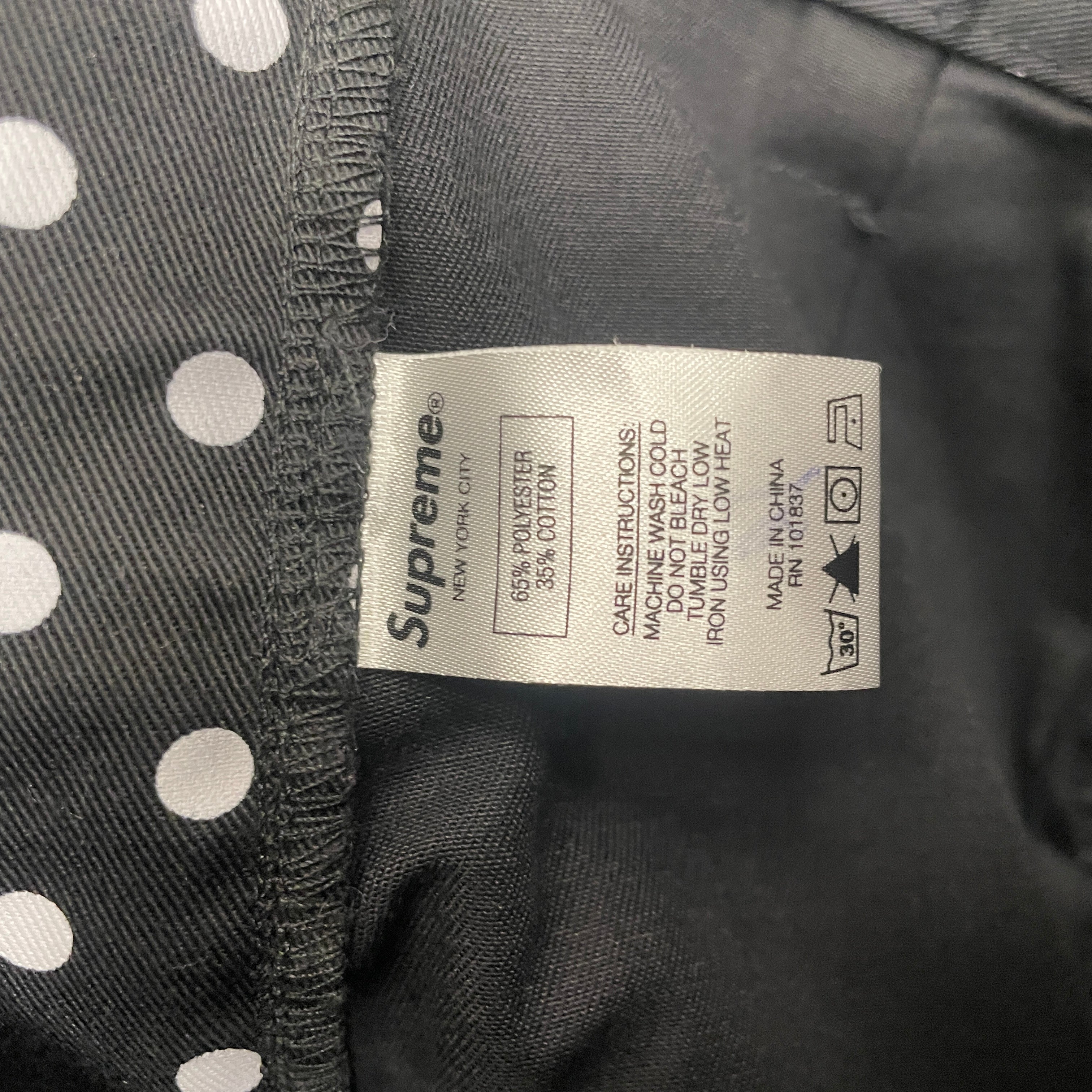 Supreme/Straight Pants/30/Cotton/BLK/Polka Dot/WORK PANTS view 4