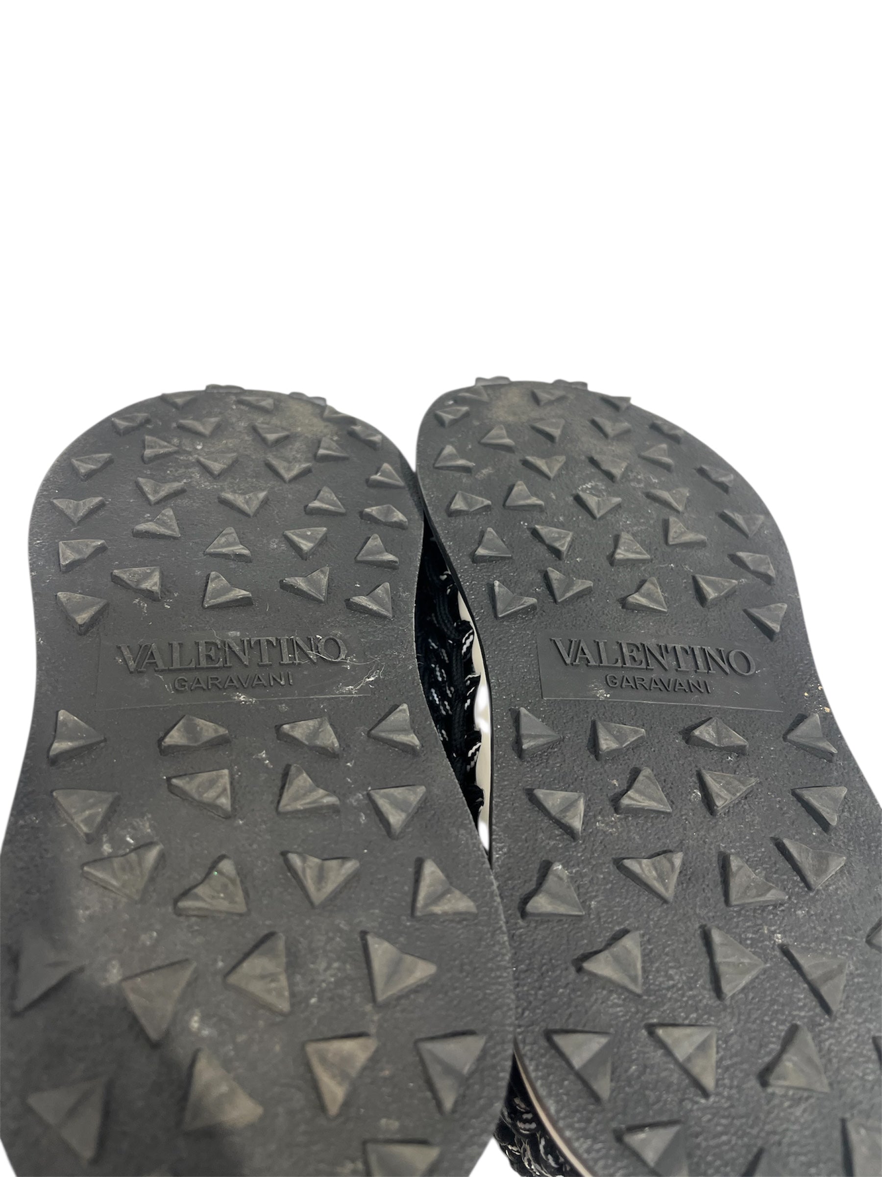 VALENTINO GARAVANI/Low-Sneakers/EU 40/BLK/paracord gry blk view 6