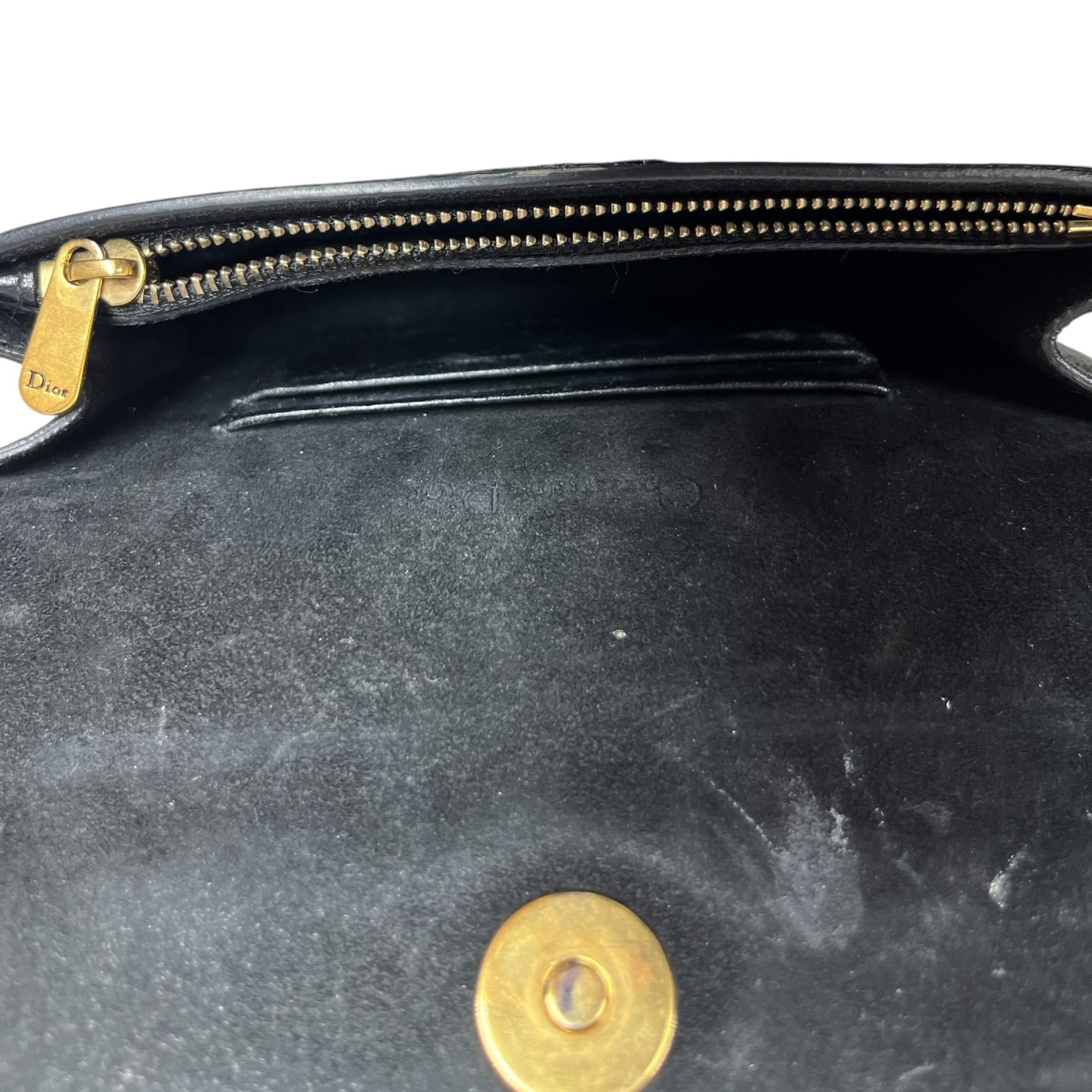 Christian Dior/Cross Body Bag/Leather/BLK/Saddle Belt Bag view 4