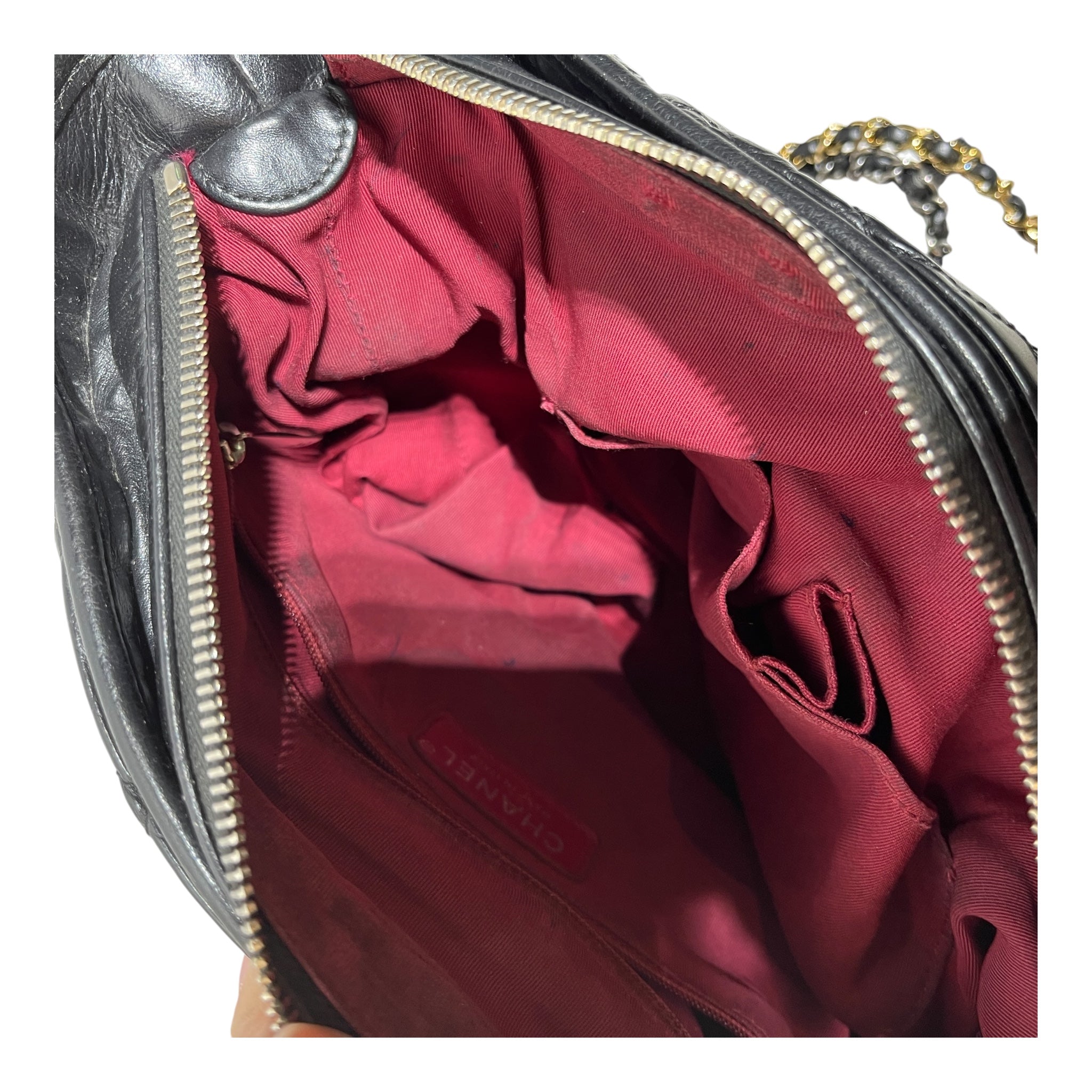CHANEL/Cross Body Bag/Lambskin/BLK/gabrielle hobo view 5