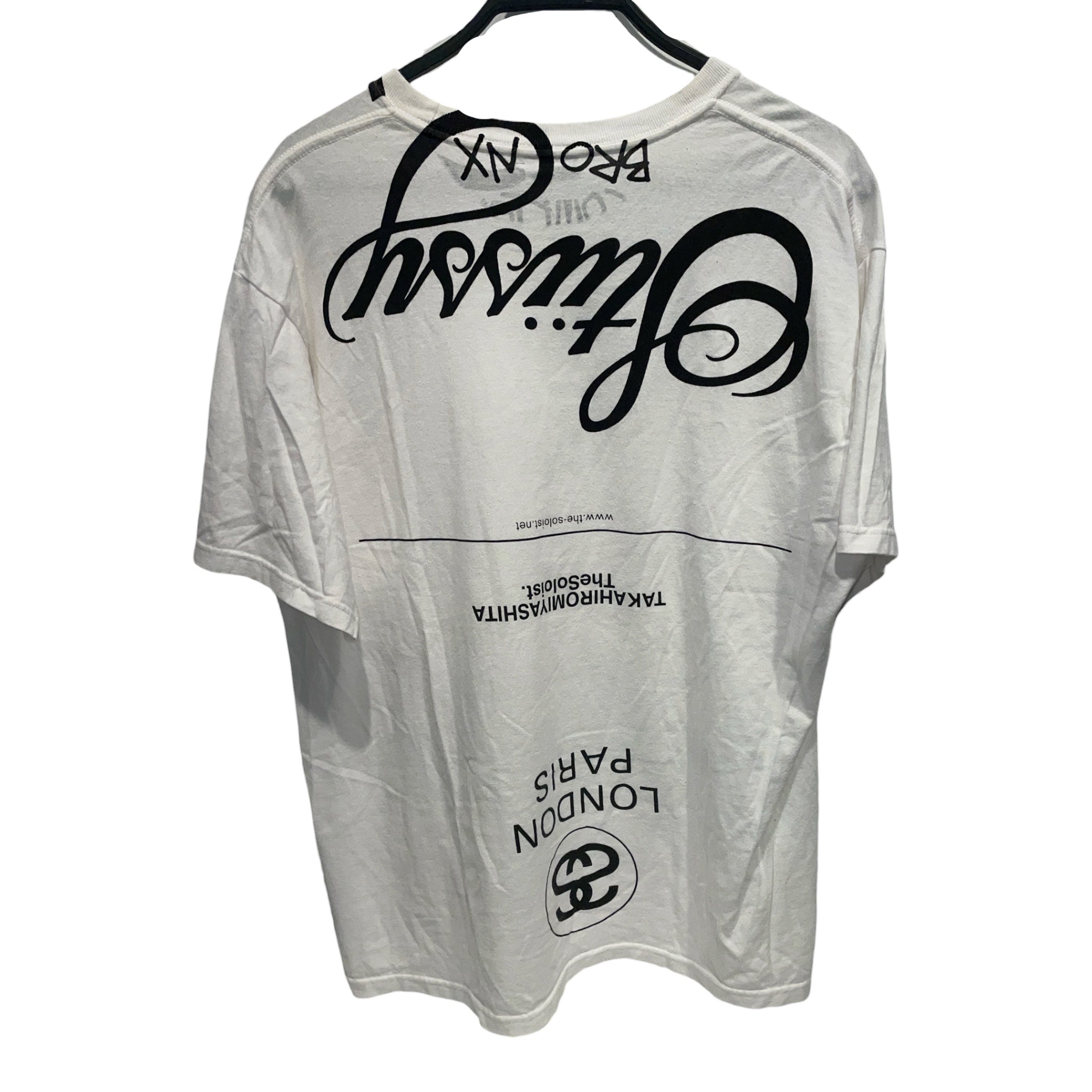 STUSSY/TAKAHIROMIYASHITA TheSoloist./T-Shirt/L/Cotton/WHT/"Listen to this T-Shirt" view 2