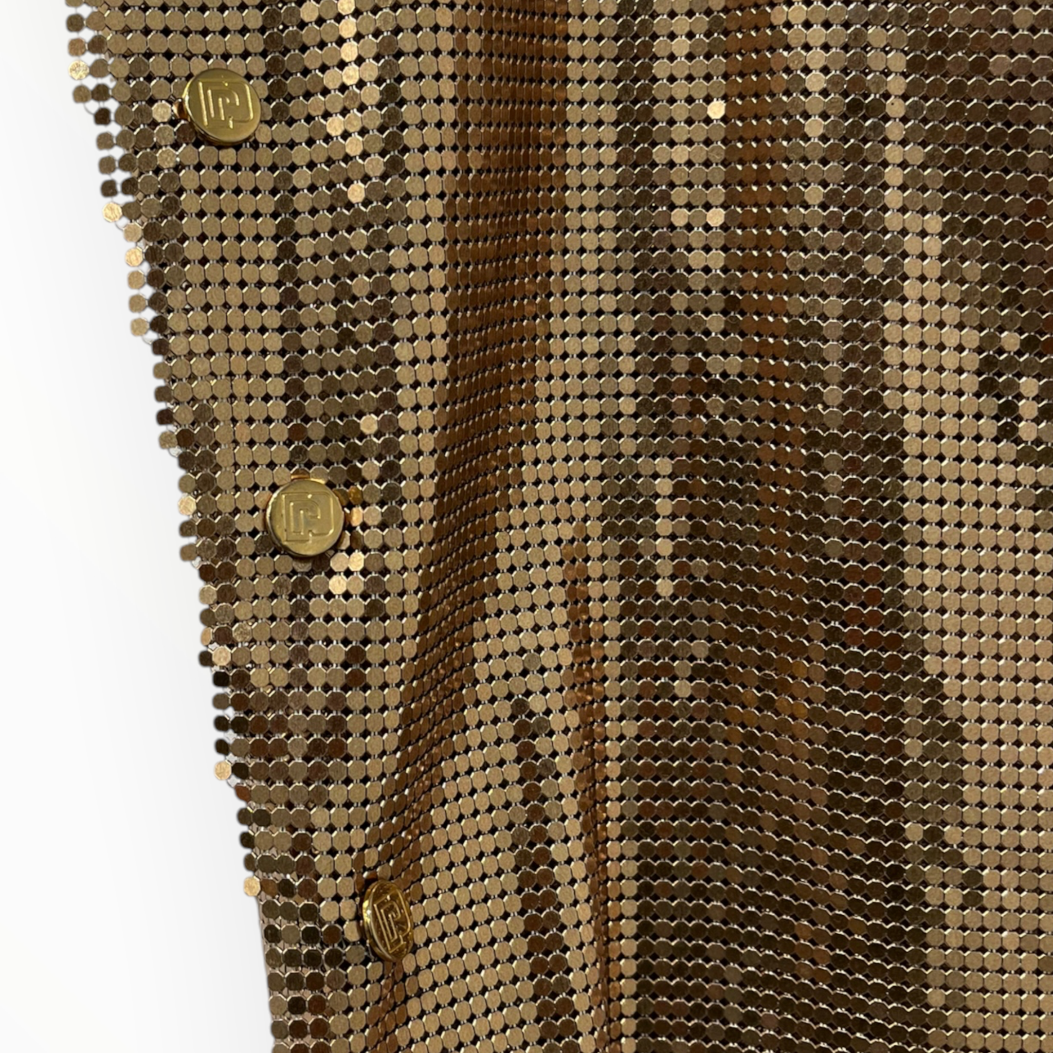 paco rabanne/Dress/36/GLD/BNWT CHAINMAIL DRESS view 3