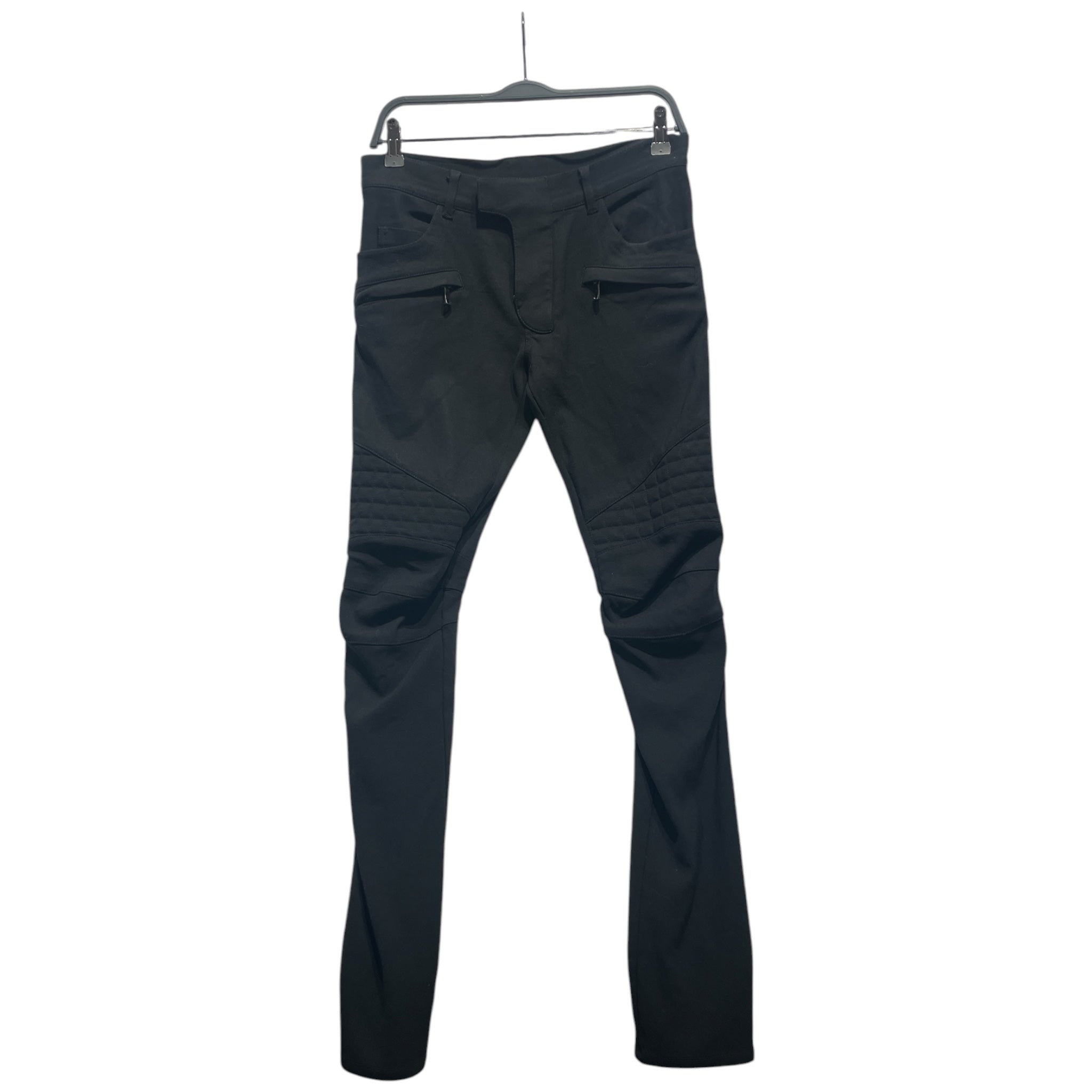 BALMAIN/Pants/46/BLK/BIKER STRETCH PANTS view 1