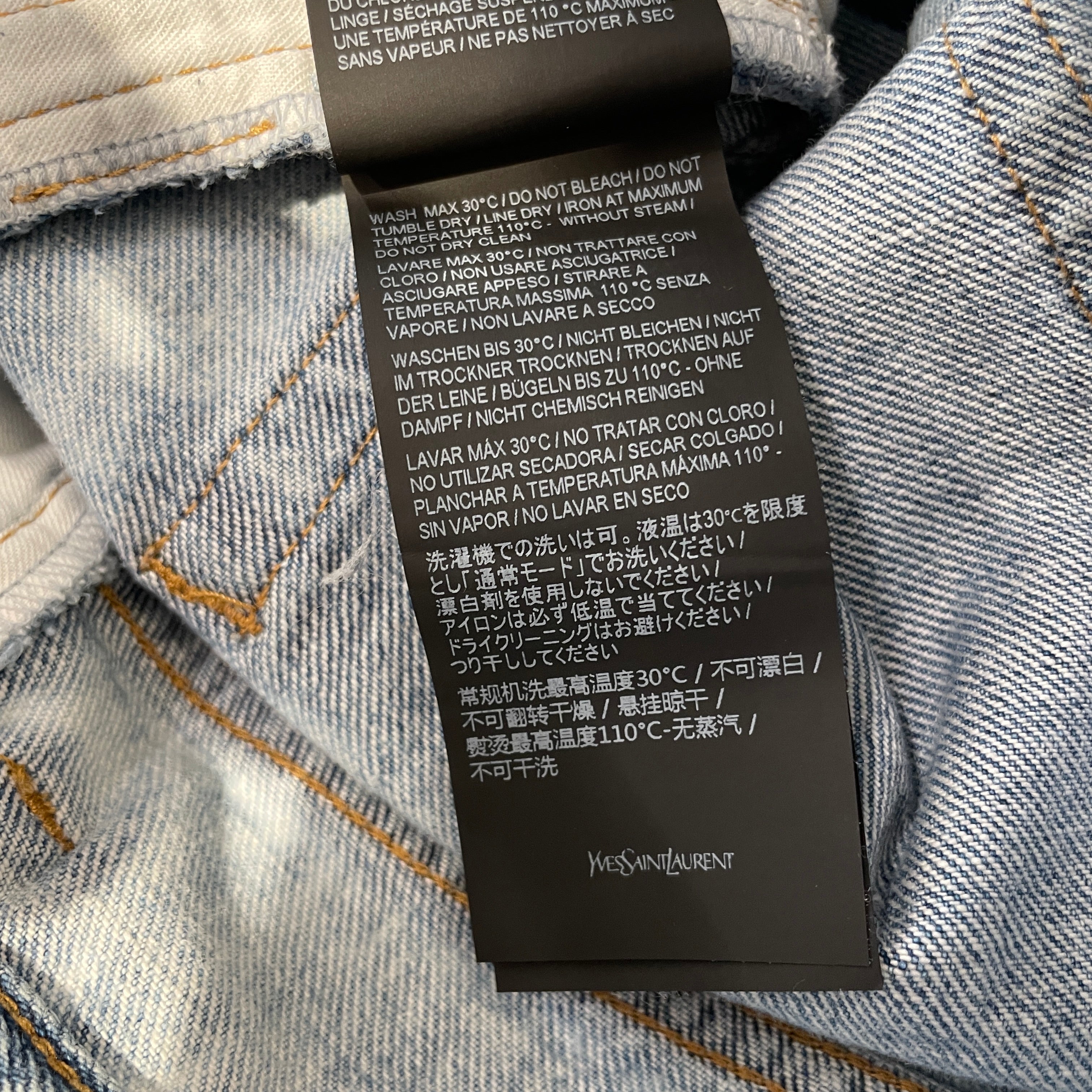 SAINT LAURENT/Skinny Pants/29/Denim/BLU/D58 W/80S-MW SLP DENIM view 4