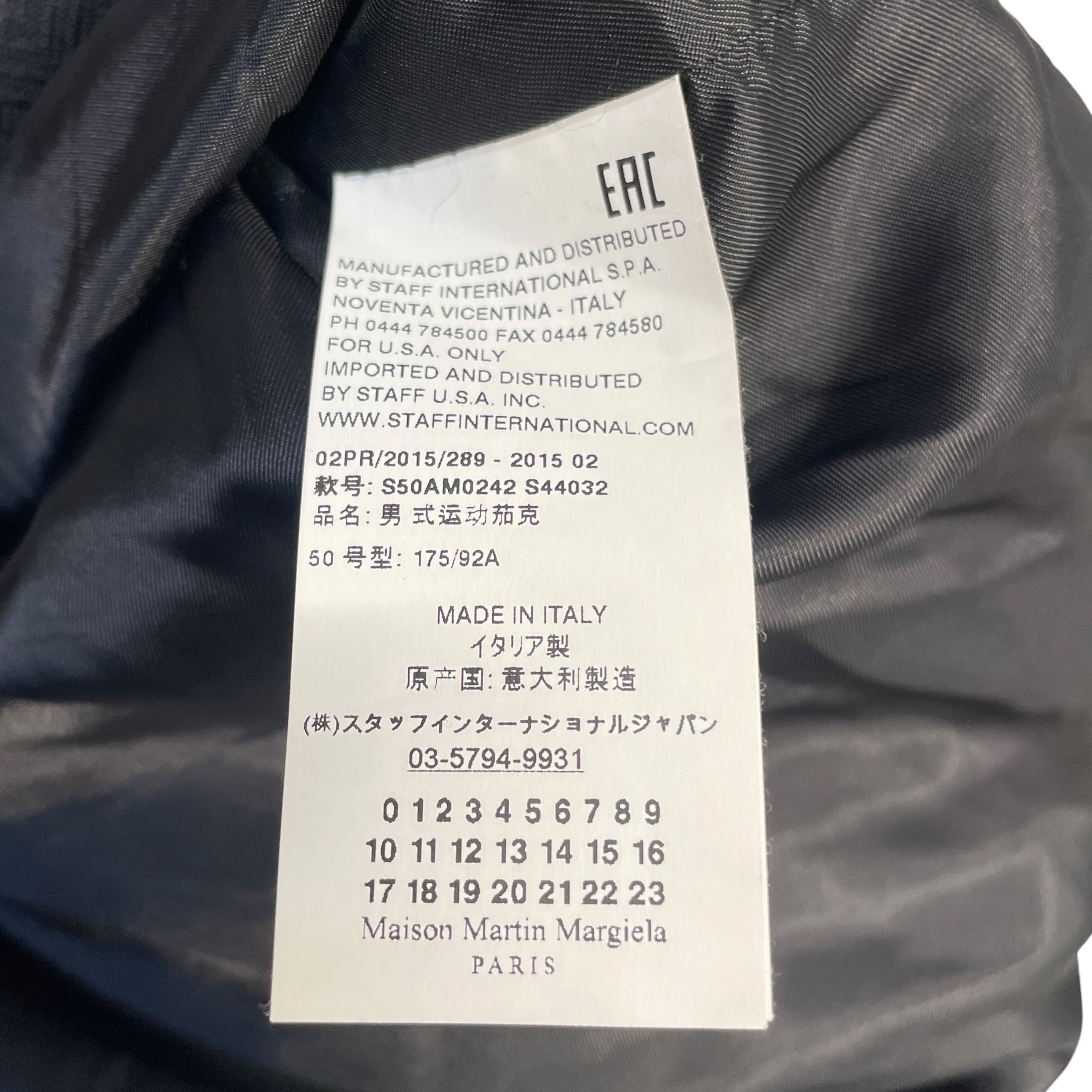 Martin Margiela/Jacket/50/Wool/BLK/HERRINGBONE HARRINGTON JKT view 5