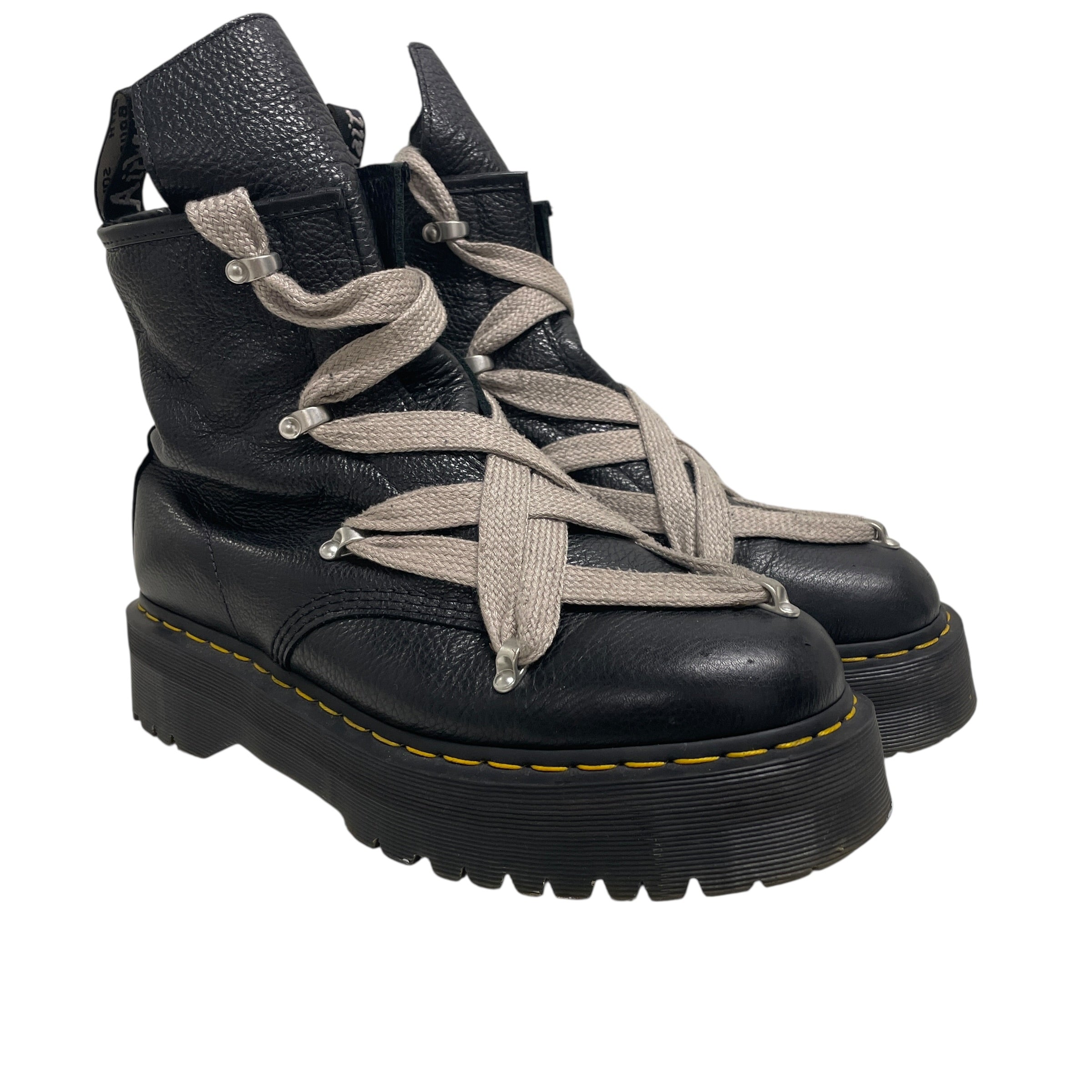Rick Owens/Dr.Martens/Boots/US 11/Leather/BLK/CROSS LACES view 1