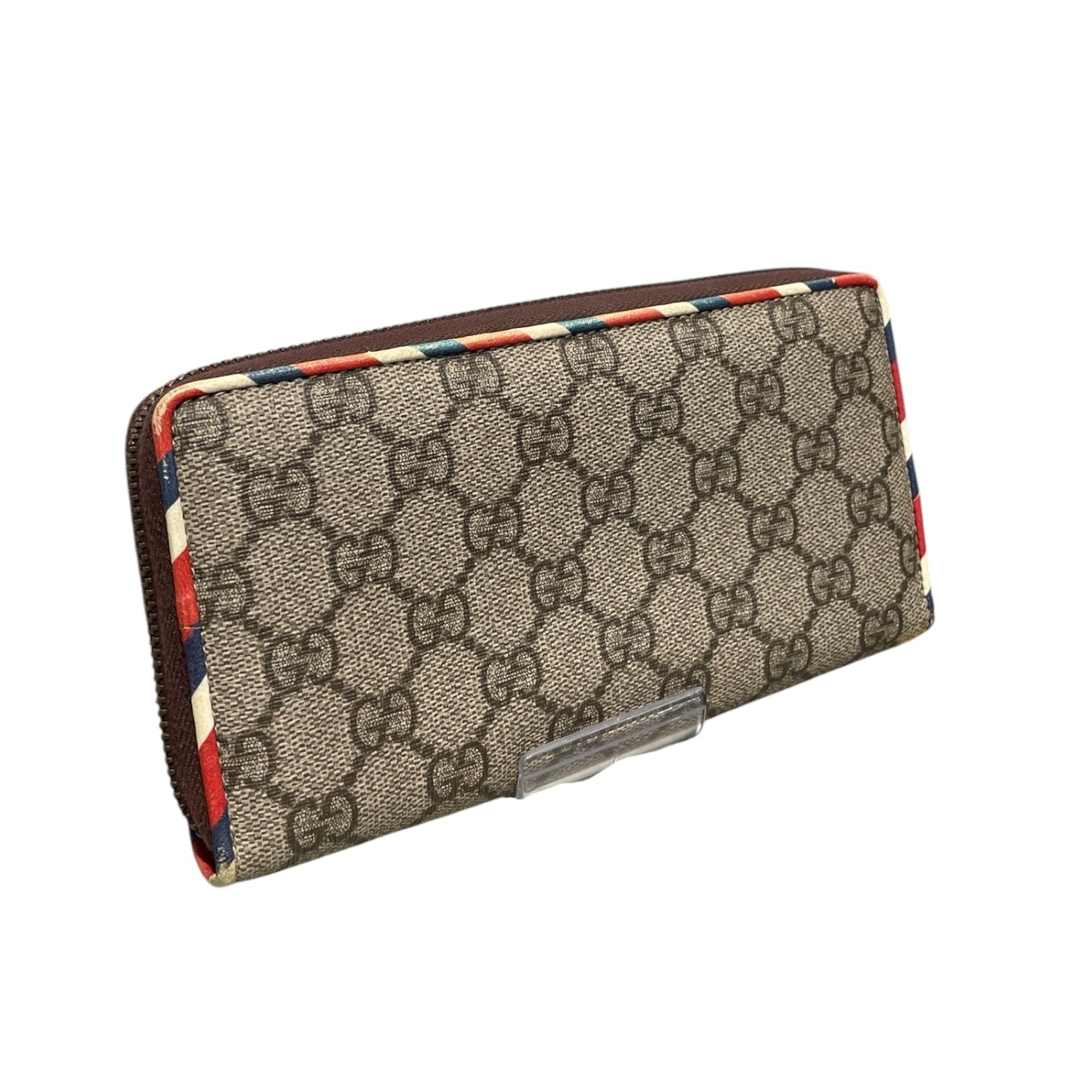 GUCCI/Trifold Wallet/Monogram/Leather/KHK/M's/GUCCI CG SUPREME COURIER LONG view 2