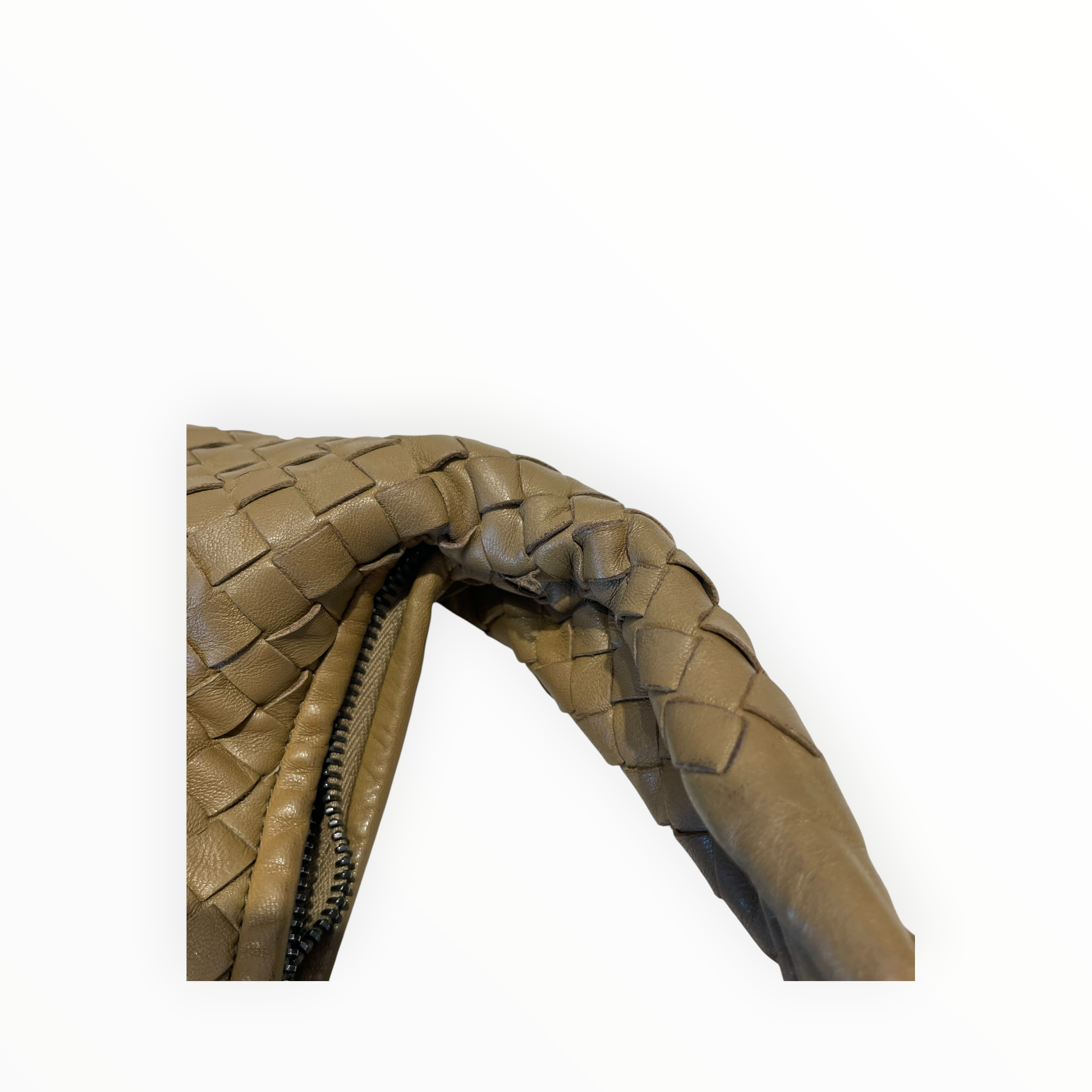 BOTTEGA VENETA/Hand Bag/Leather/KHK/Intrecciato Veneta Hobo view 12