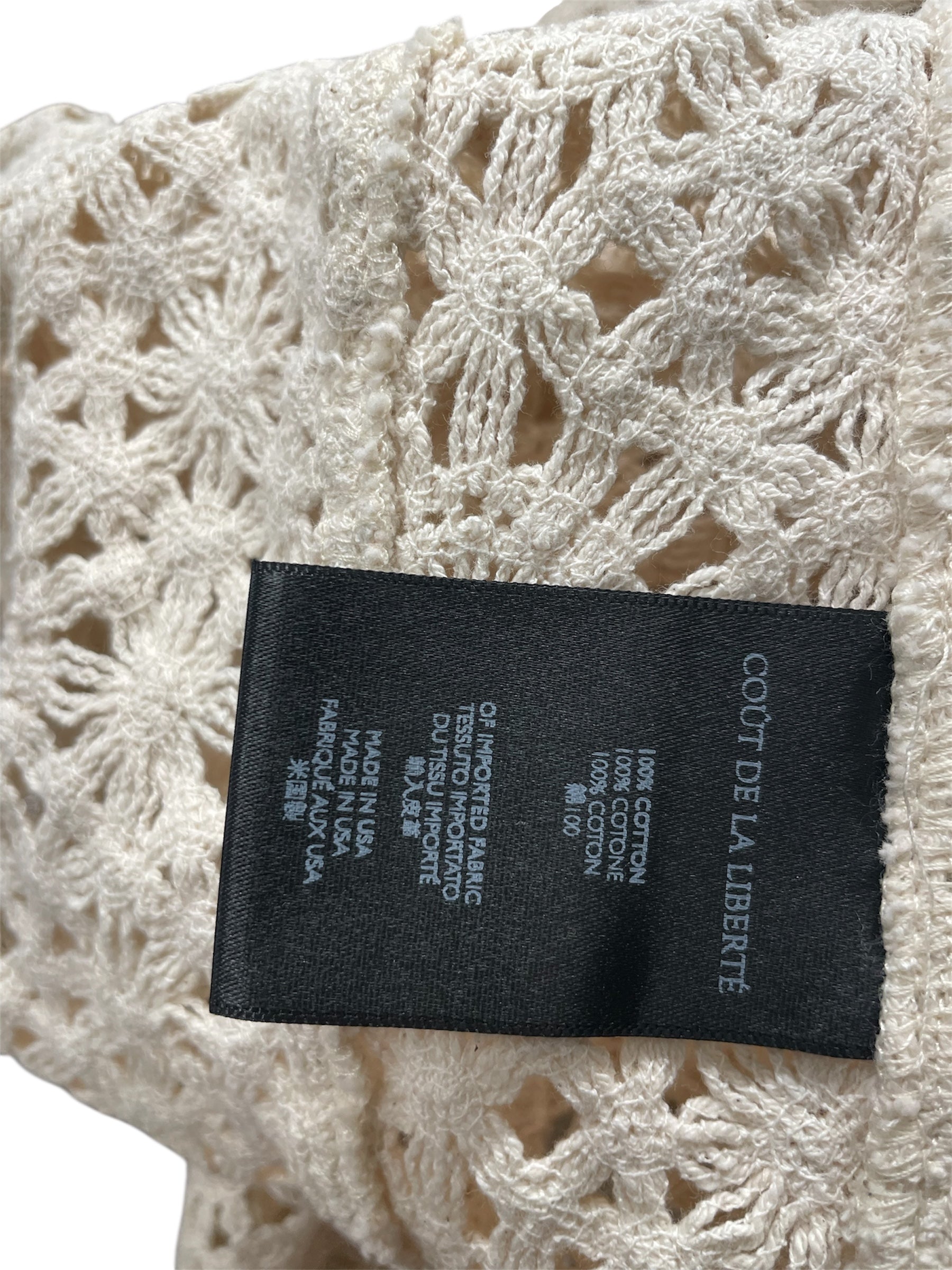 COUT DE LA LIBERTE/Hoodie/L/Cotton/CRM/MARIO LACE ZIP HOODIE view 4