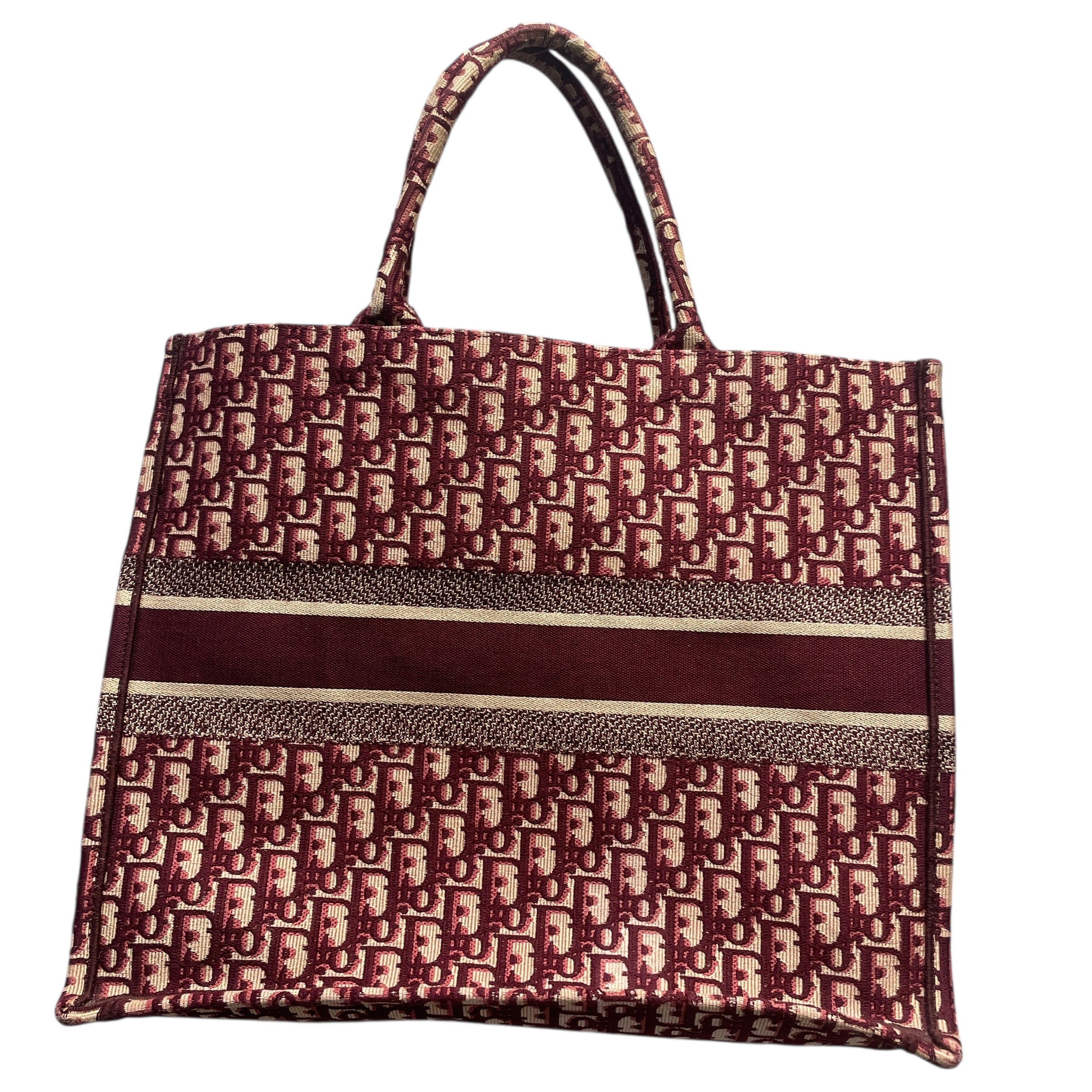Christian Dior/Tote Bag/Monogram/Cotton/BRD/Oblique Jacquard Large view 2