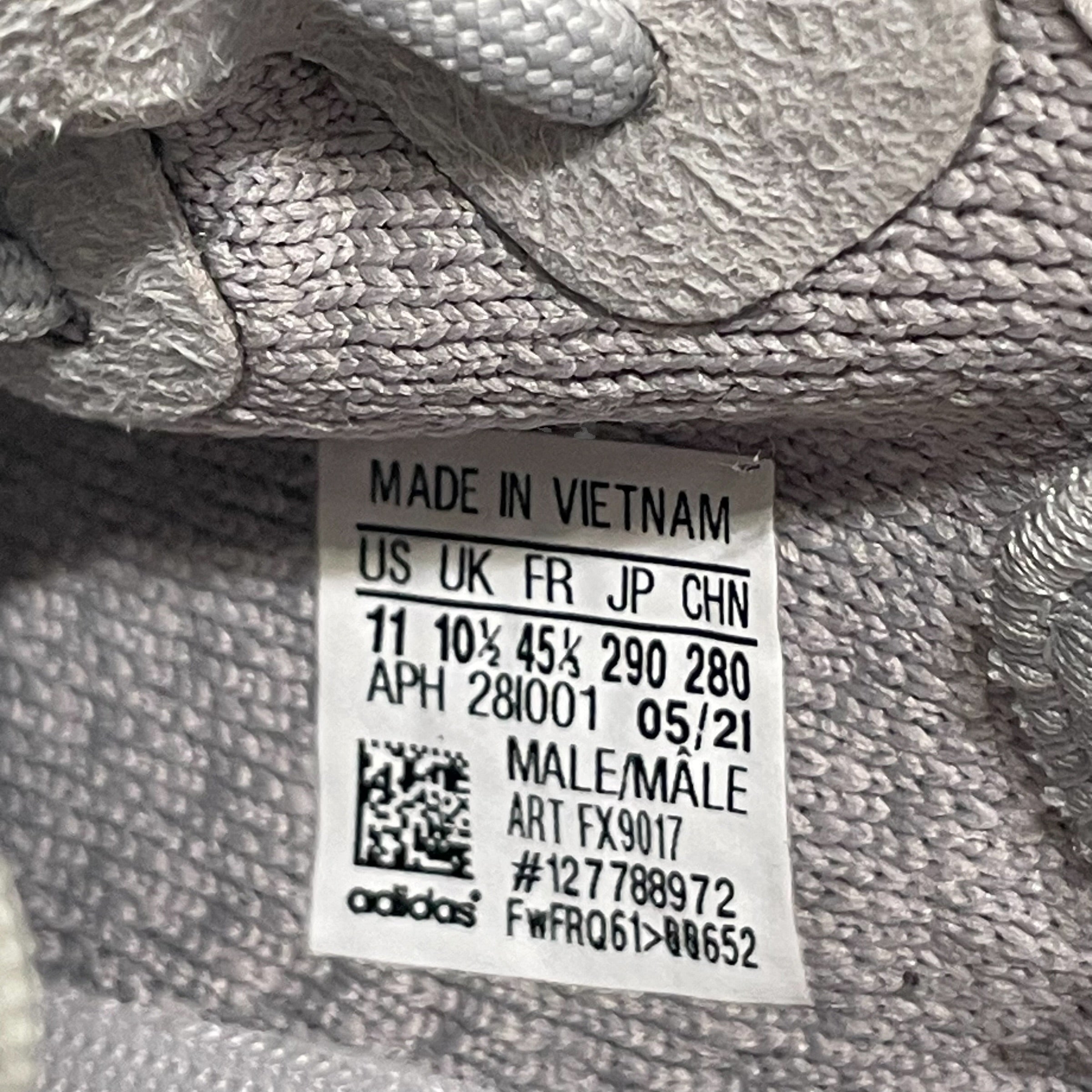 adidas/Low-Sneakers/US 11/Cotton/GRY/boost 350 tail light view 5