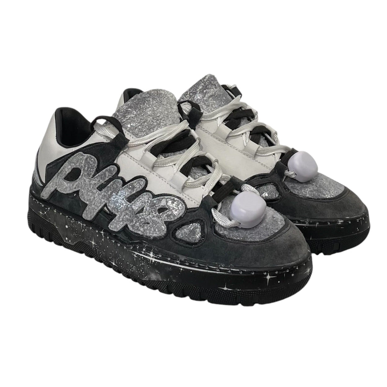 P448 GEORGE/Low-Sneakers/US 7.5/All Over Print/WHT/ view 1