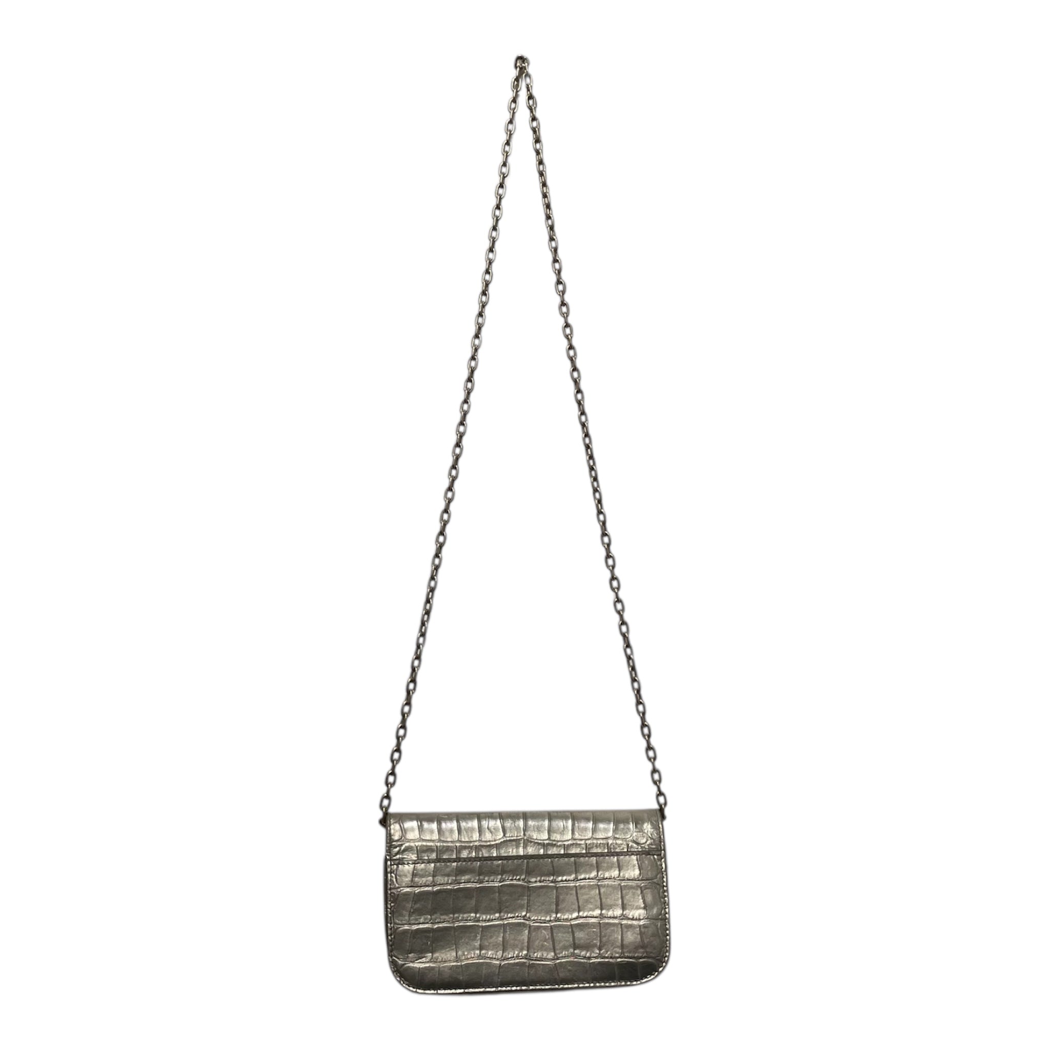 BALENCIAGA/Cross Body Bag/Animal Pattern/SLV/ wallet on chain crocodile view 2