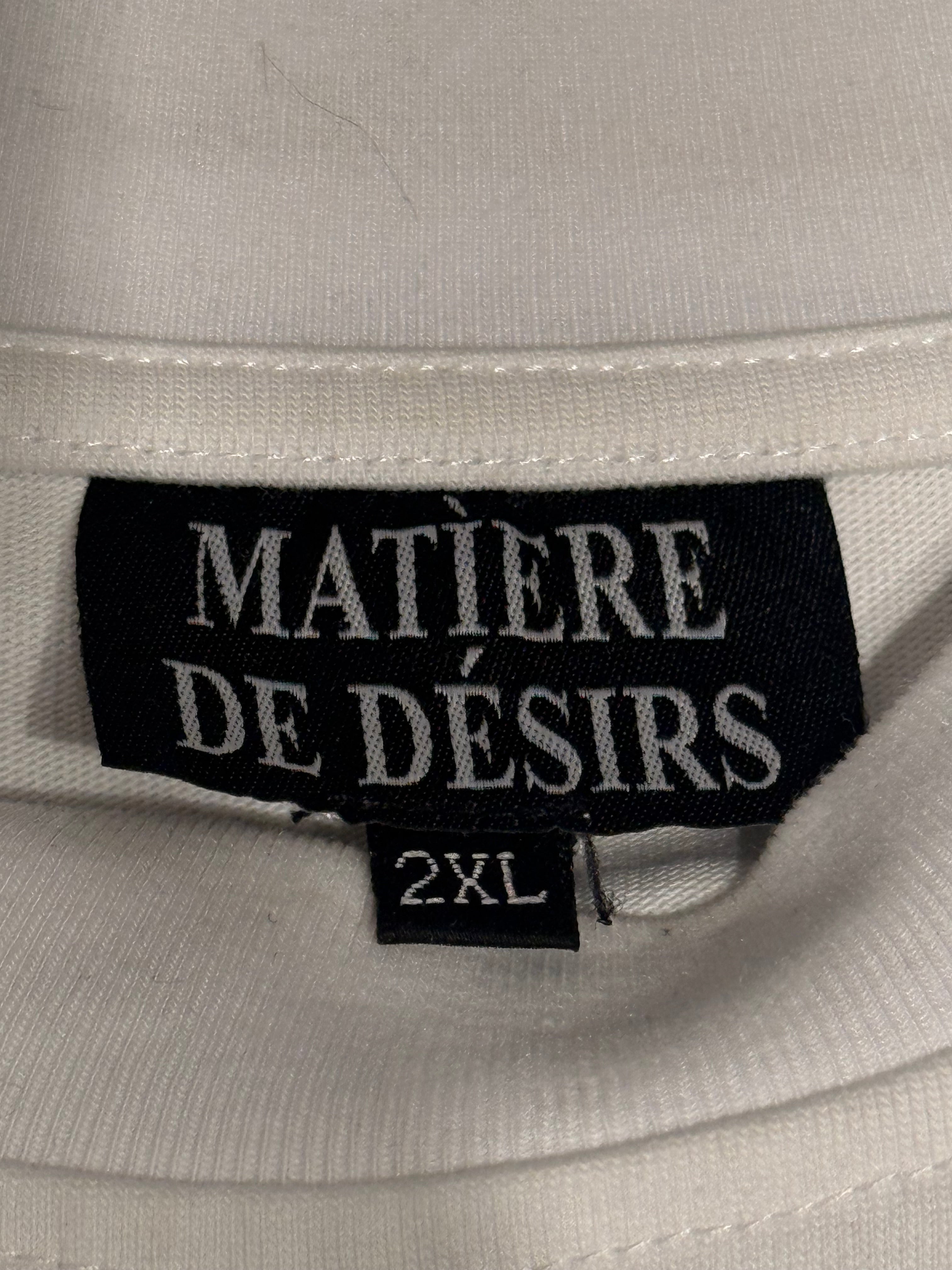 MATIERE DE DESIRS/Tank Top/XXL/Cotton/WHT/Graphic/MADONNA CUTOFF view 3