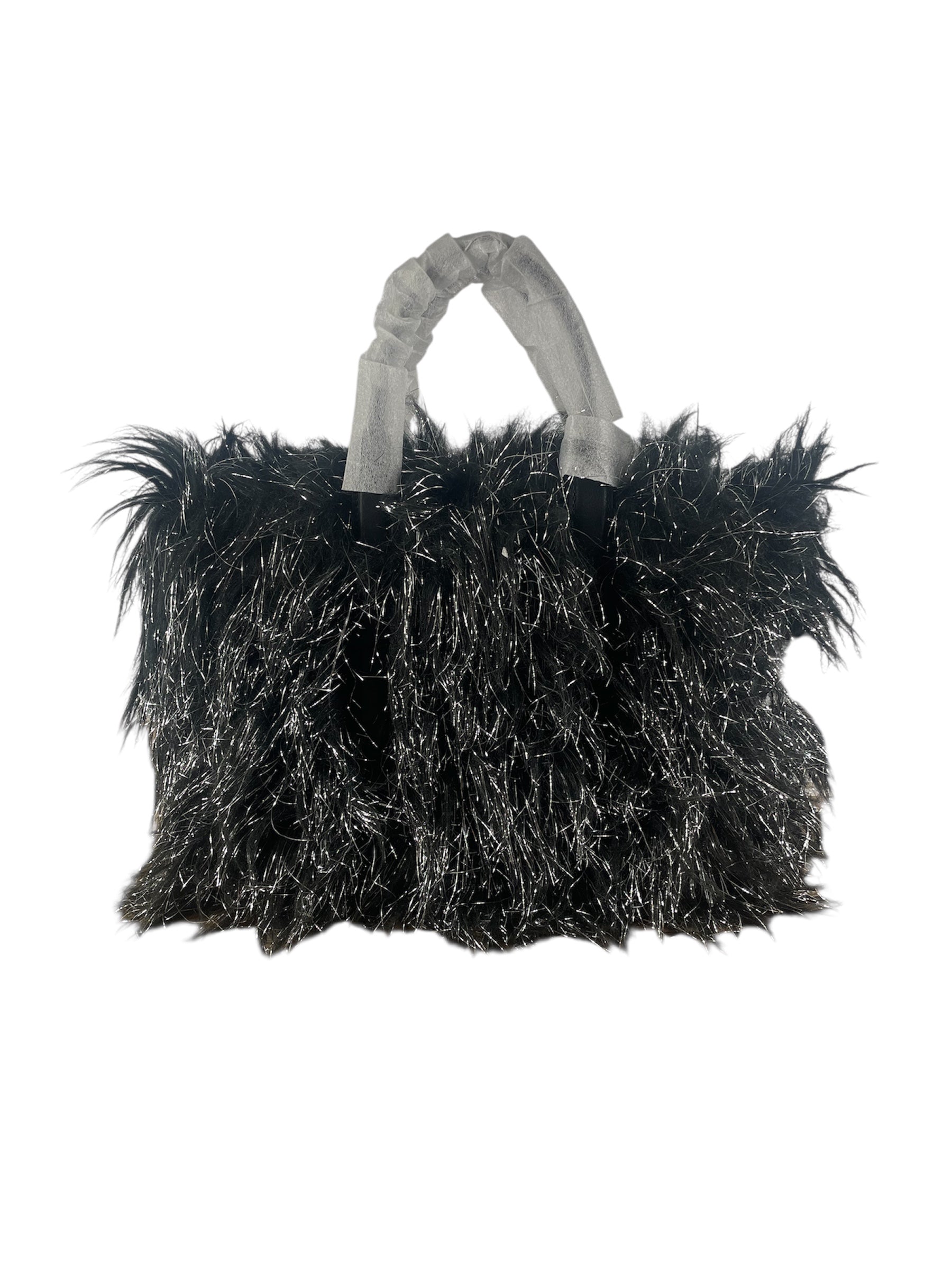 MARC JACOBS/Hand Bag/BLK/BLACK FUR HAND BAG view 2