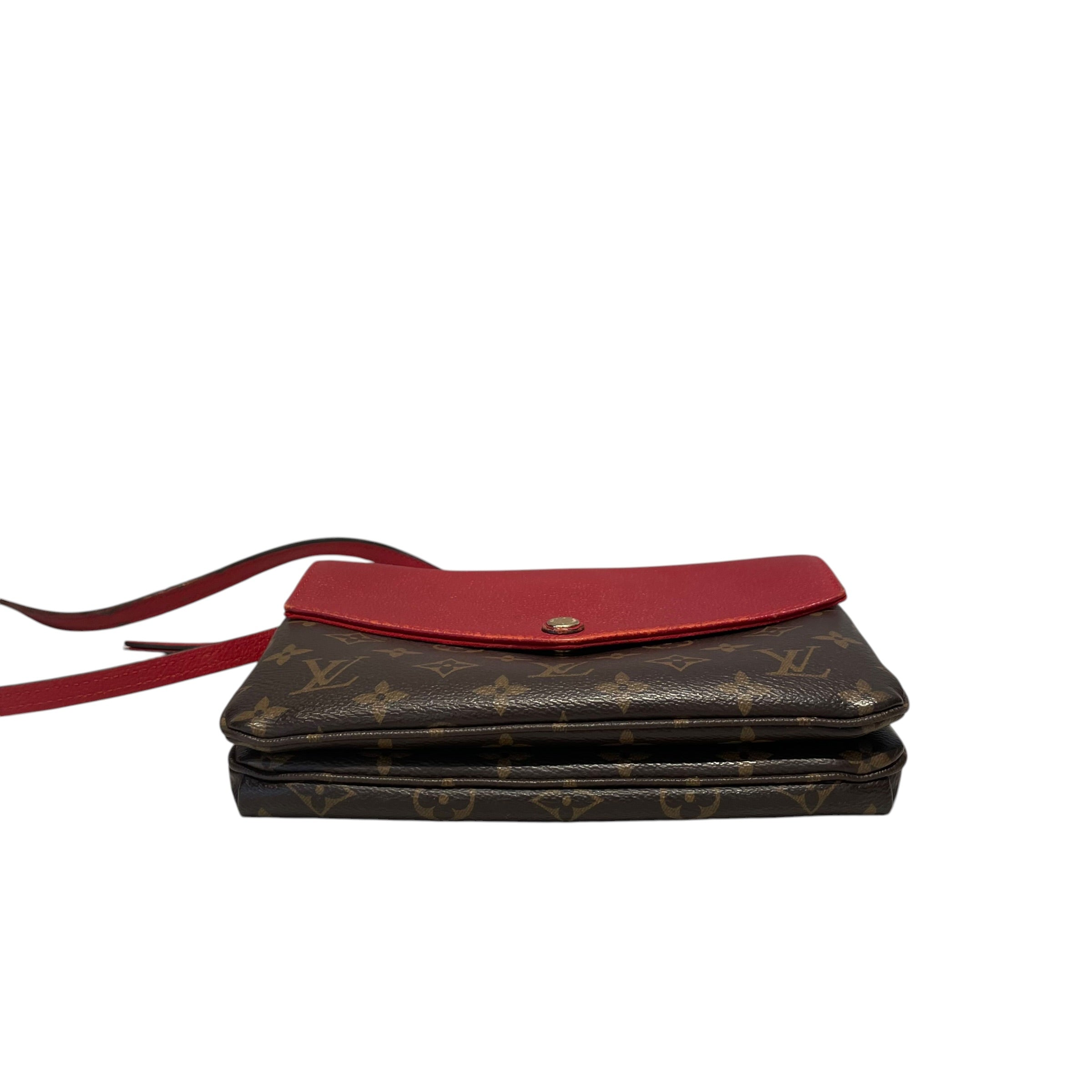 LOUIS VUITTON/Pouch/Monogram/Leather/RED/Monogram Twice Pouchette view 4