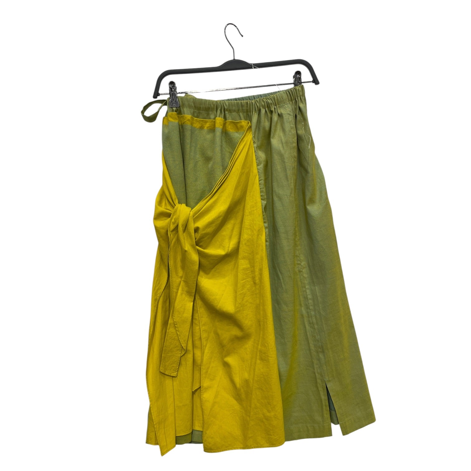 A.POC/ISSEY MIYAKE/Long Skirt/2/Cotton/YEL/ASYMMETRICAL HEM view 7