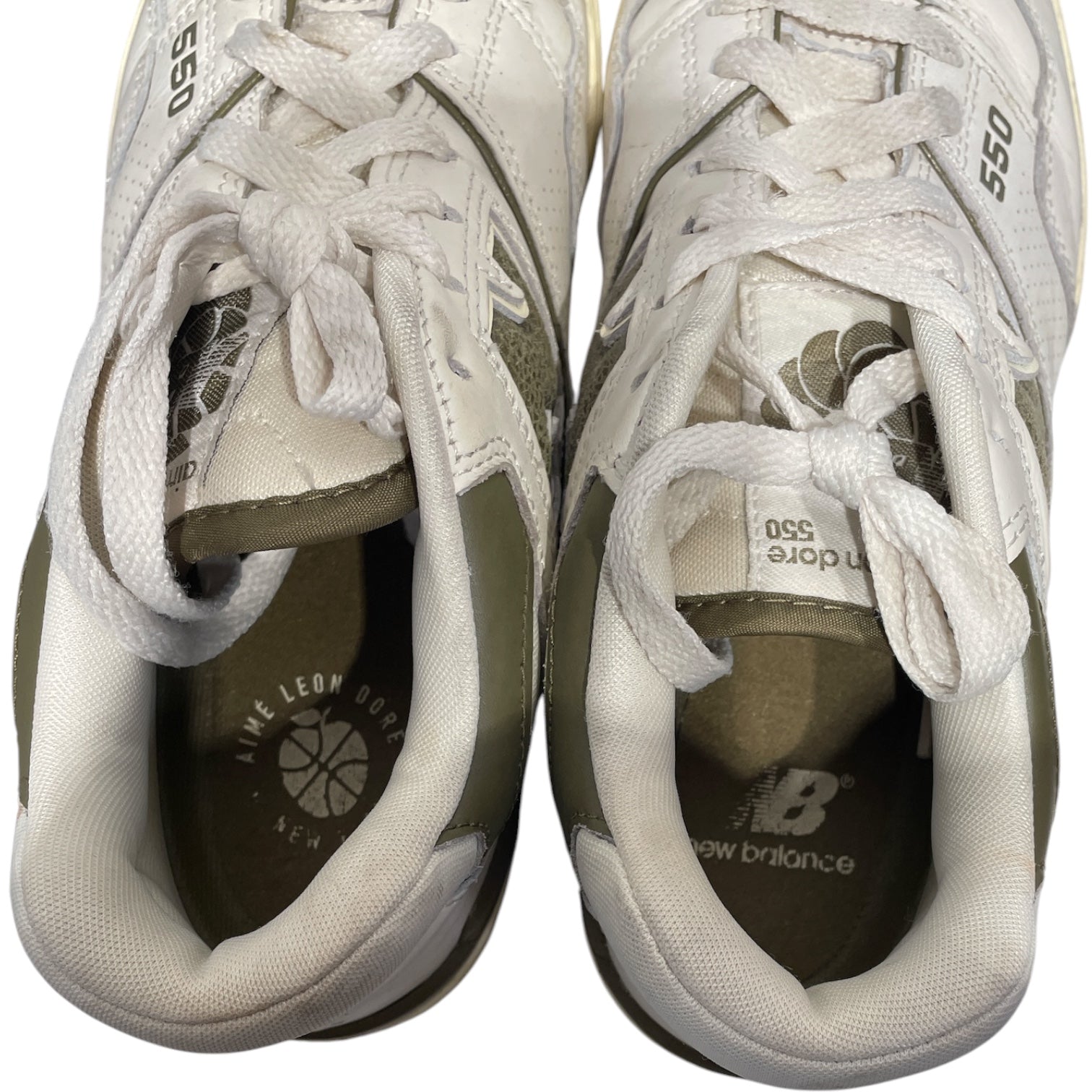 NEW BALANCE/AIME LEON DORE/Low-Sneakers/US 6.5/Leather/WHT/AIME LEON DORE  X NEW BALANCE view 3