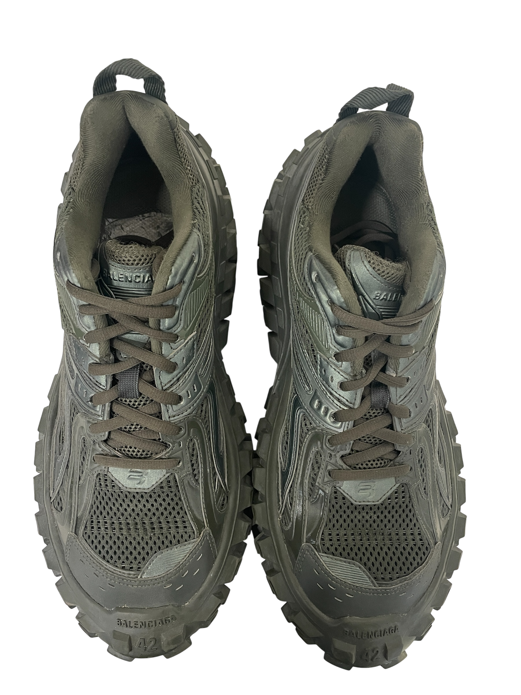 BALENCIAGA/Low-Sneakers/US 8/GRN/balenciaga bouncer army green view 3