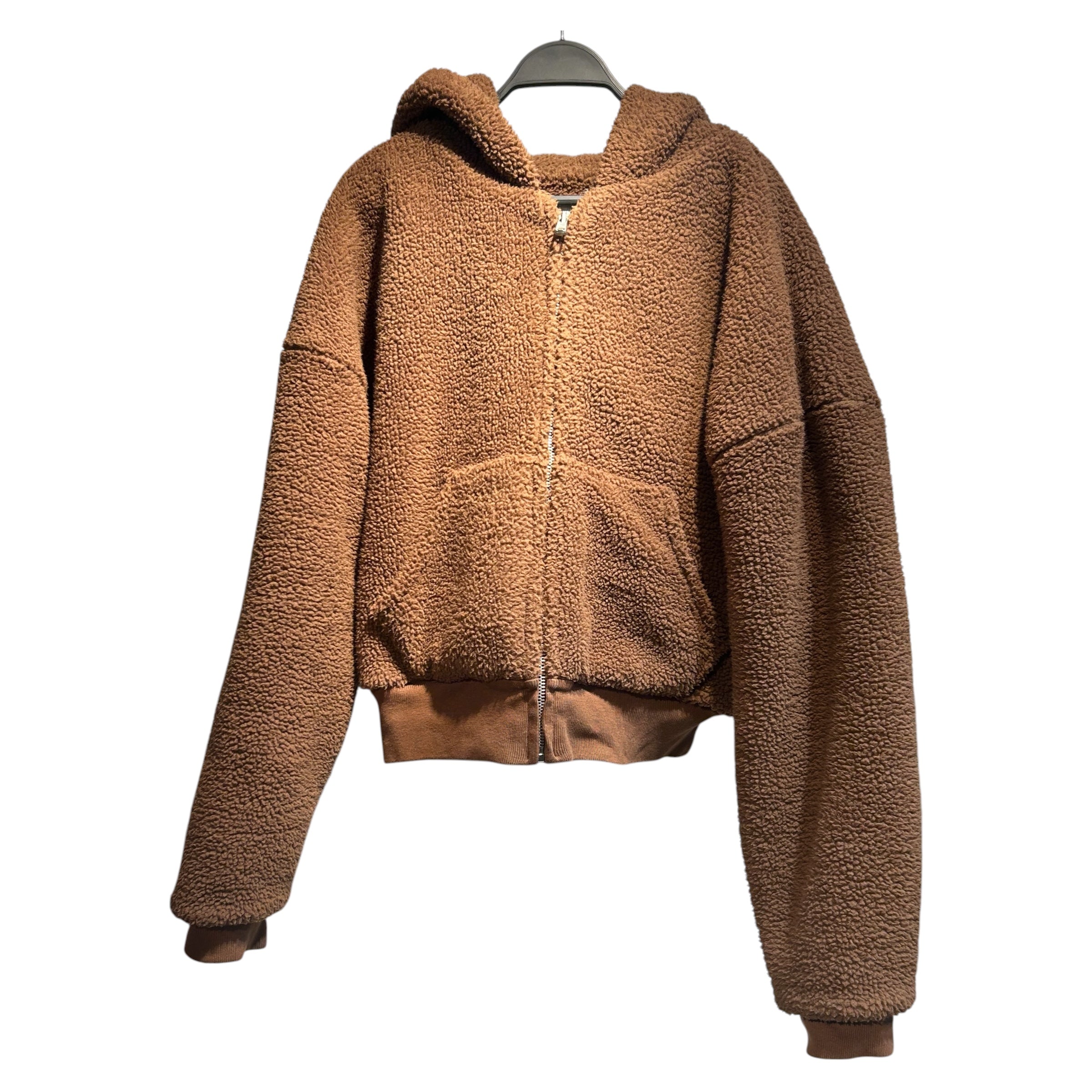 ERL/Zip Up Hoodie/M/Polyester/BRW/TERRY FLEECE ZIPPED HOODIE view 1