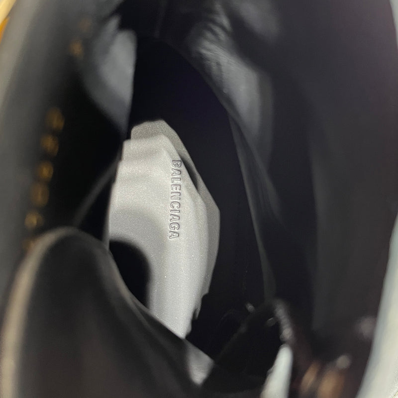 BALENCIAGA/Lace Up Boots/EU 37/Leather/GRY/LEATHER STRIKE BOOTS