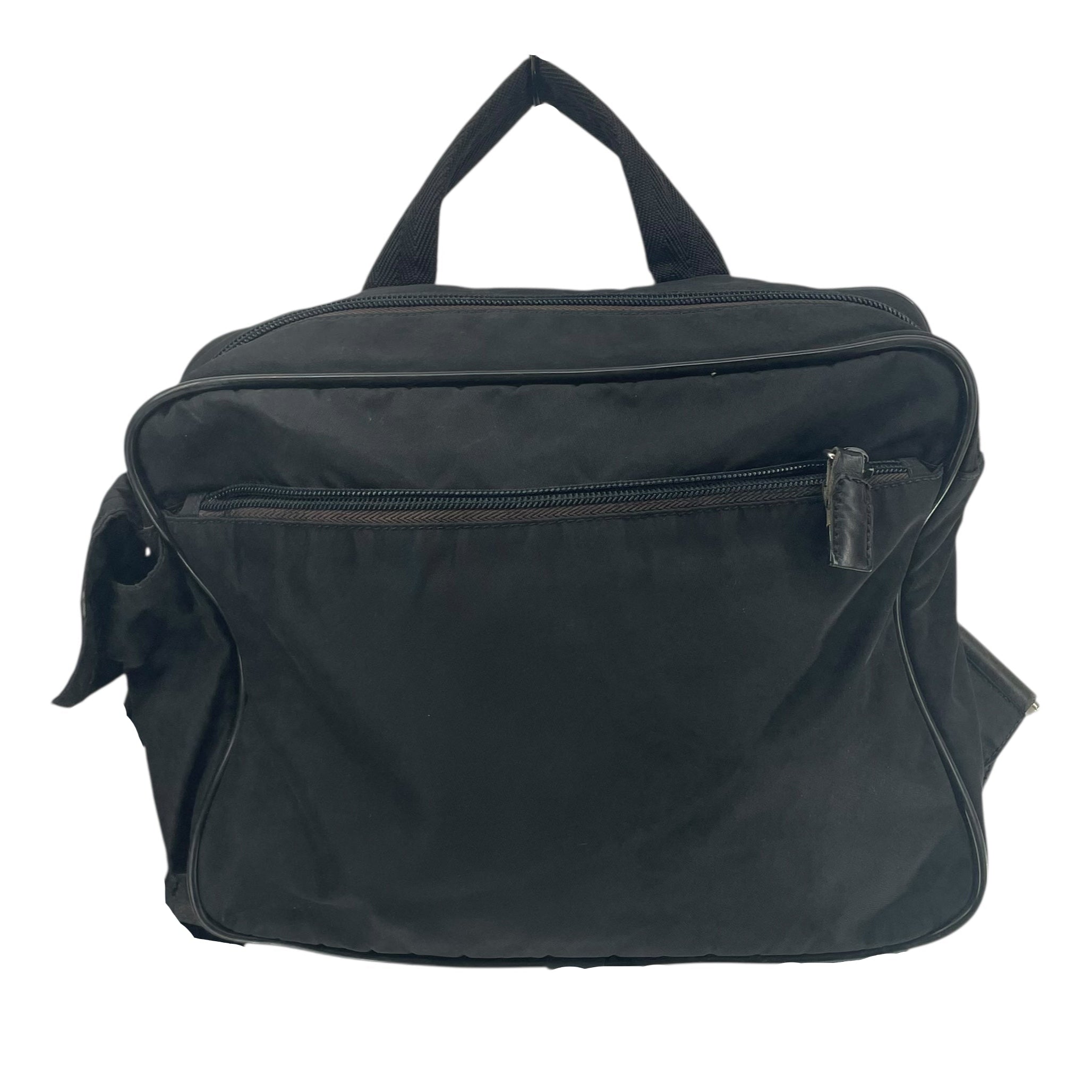 PRADA/Backpack/Nylon/BLK/SQUARE BACKPACK view 1