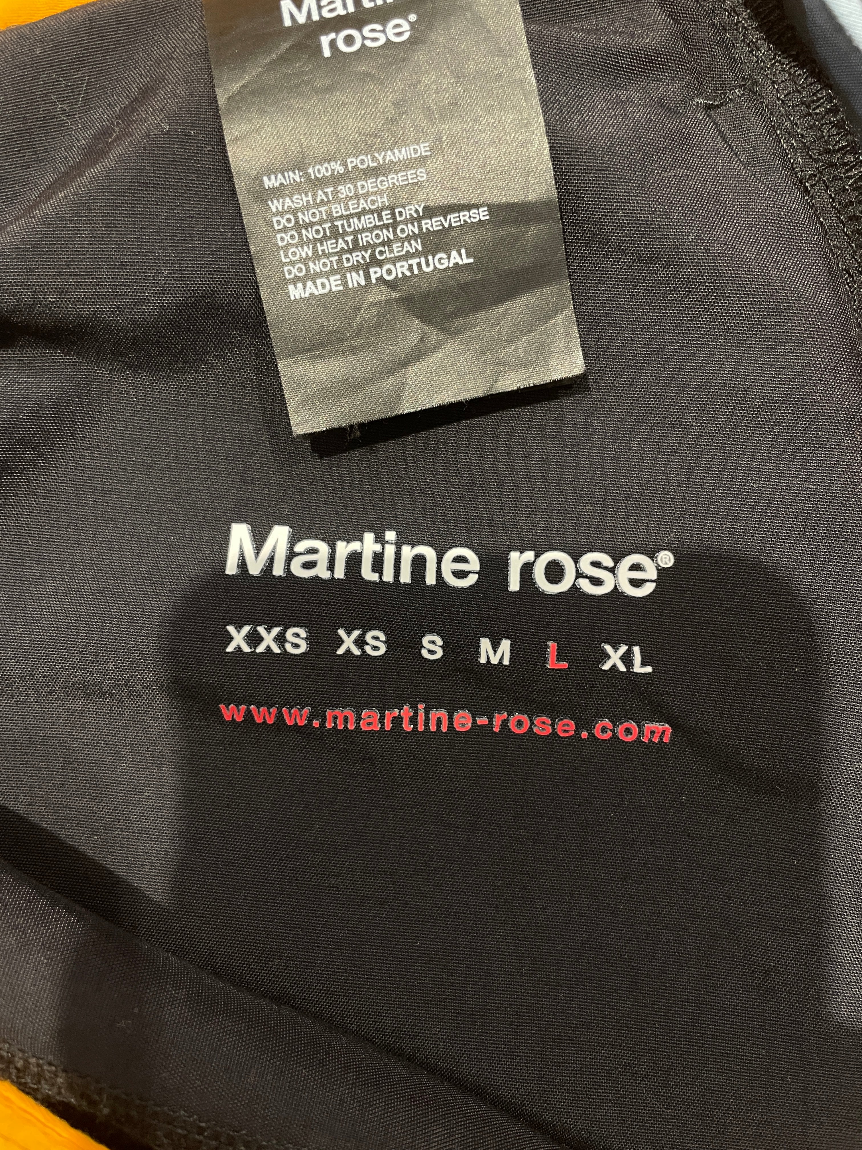 MARTINE ROSE/Pants/Nylon/BLK/ORANGE ACCENTS view 9