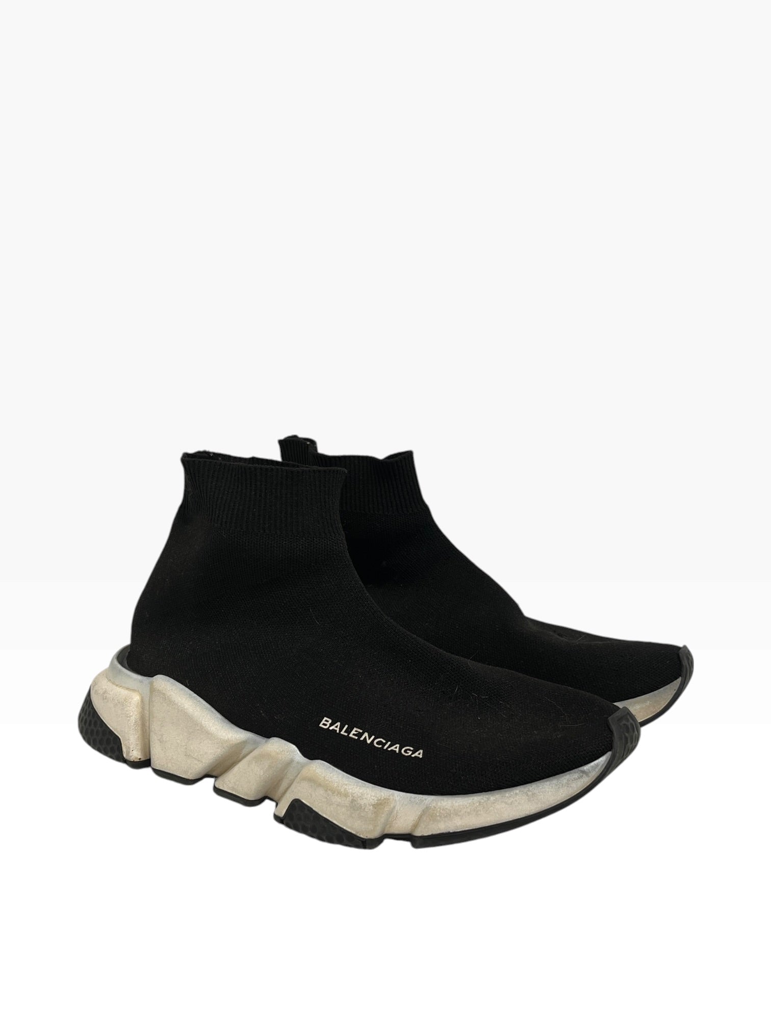 BALENCIAGA/Hi-Sneakers/EU 36/Cotton/BLK/runner view 1