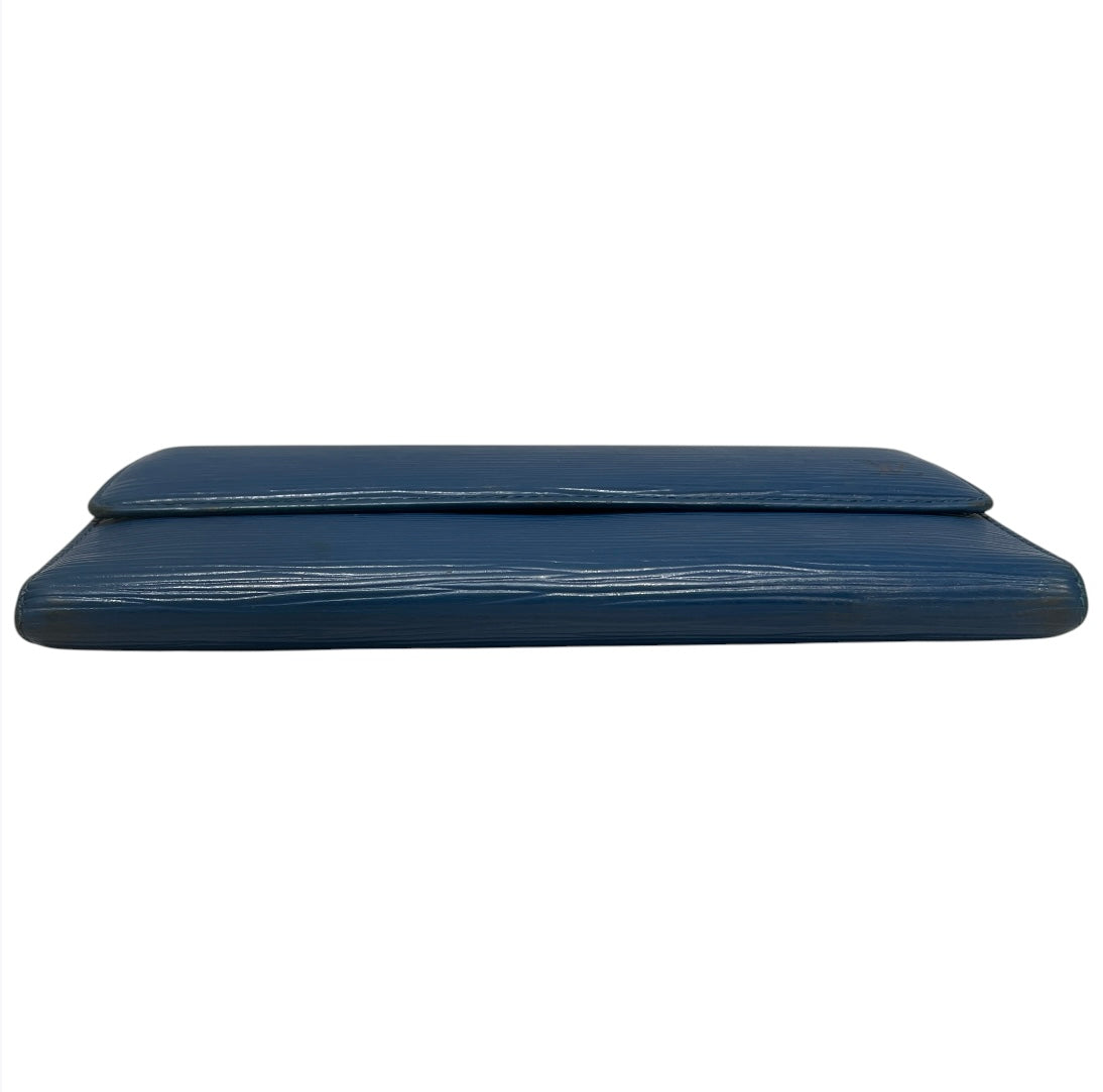 LOUIS VUITTON/Long Wallet/Leather/BLU/L's/elipse blu view 3