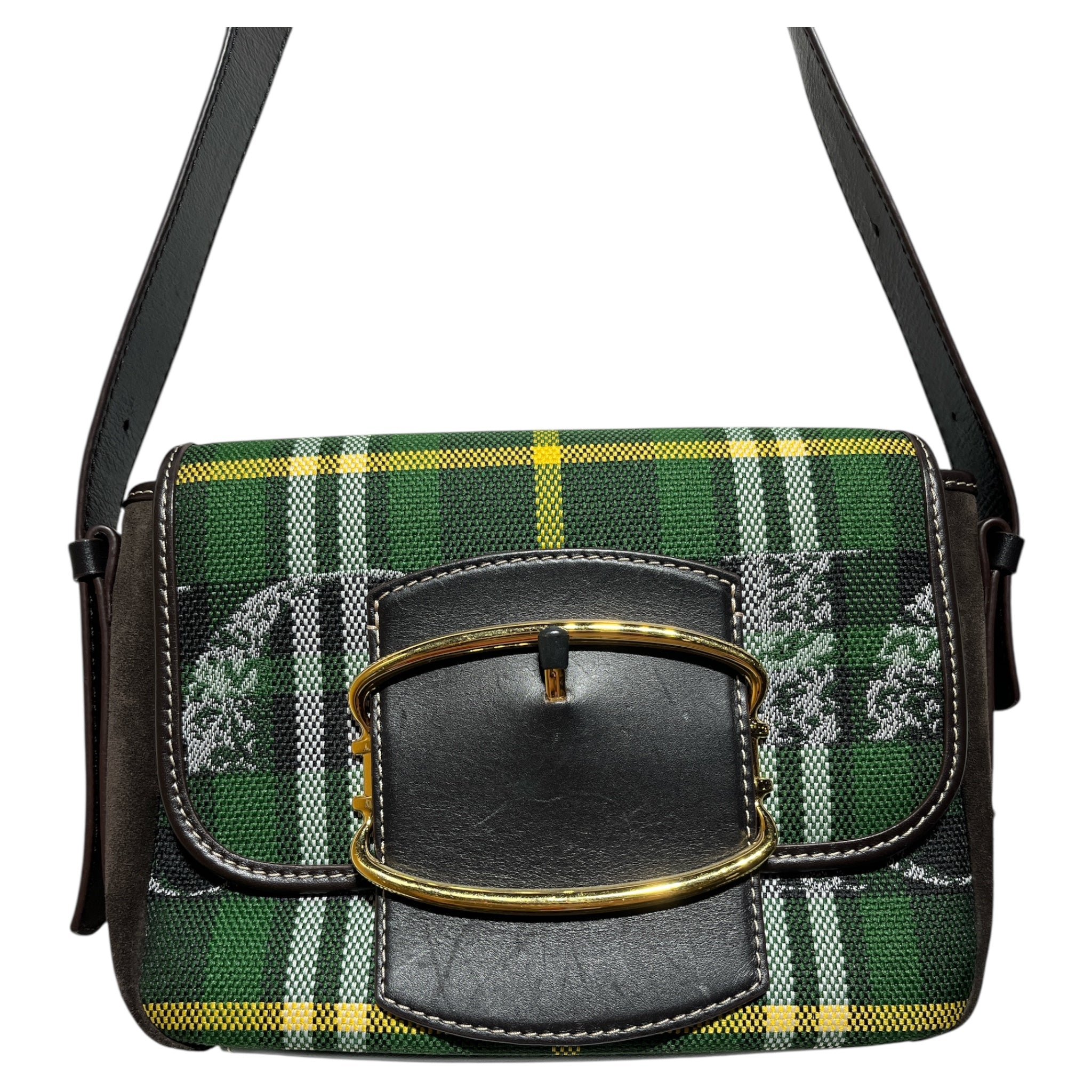 CAROLINA HERRERA/Cross Body Bag/M/Hombre Check/GRN/ view 3