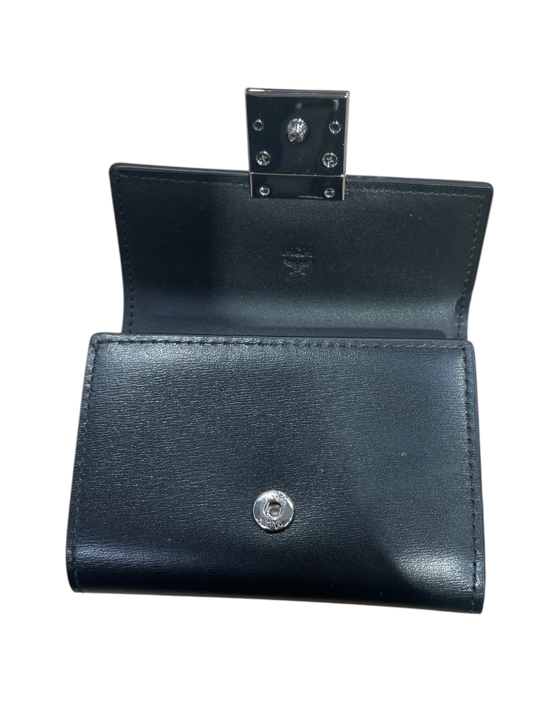 MCM/Bifold Wallet/Leather/BLK/ view 3