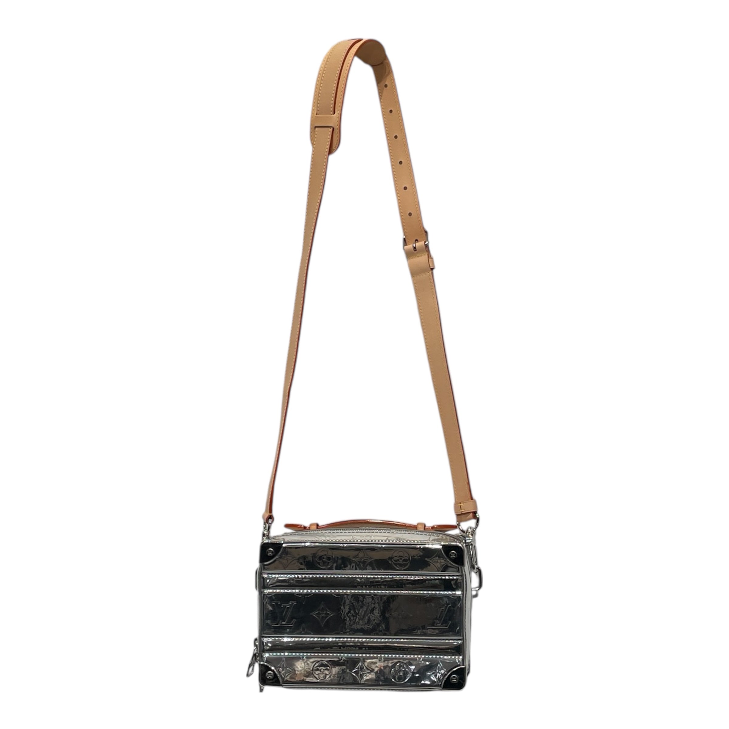 LOUIS VUITTON/Cross Body Bag/Monogram/Leather/SLV/MIRROR HANDLE SOFT TRUNK view 1